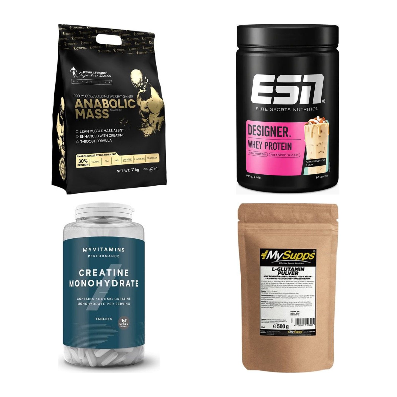 Masseaufbau für Fortgeschrittene: Kevin Levrone Anabolic + 3 weitere – alle enthaltenen Artikel