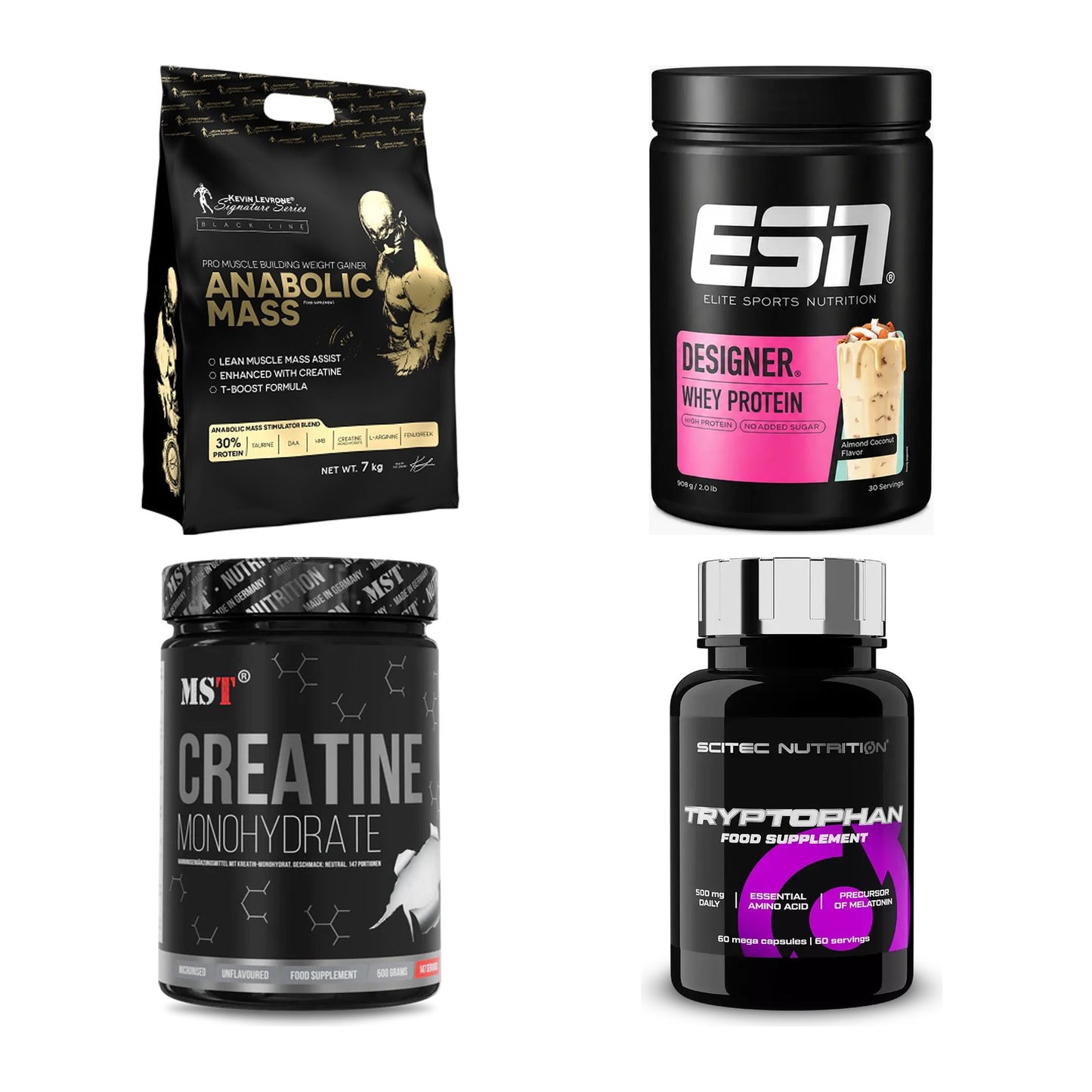 Masseaufbau für Fortgeschrittene: Kevin Levrone Anabolic + 3 weitere – alle enthaltenen Artikel