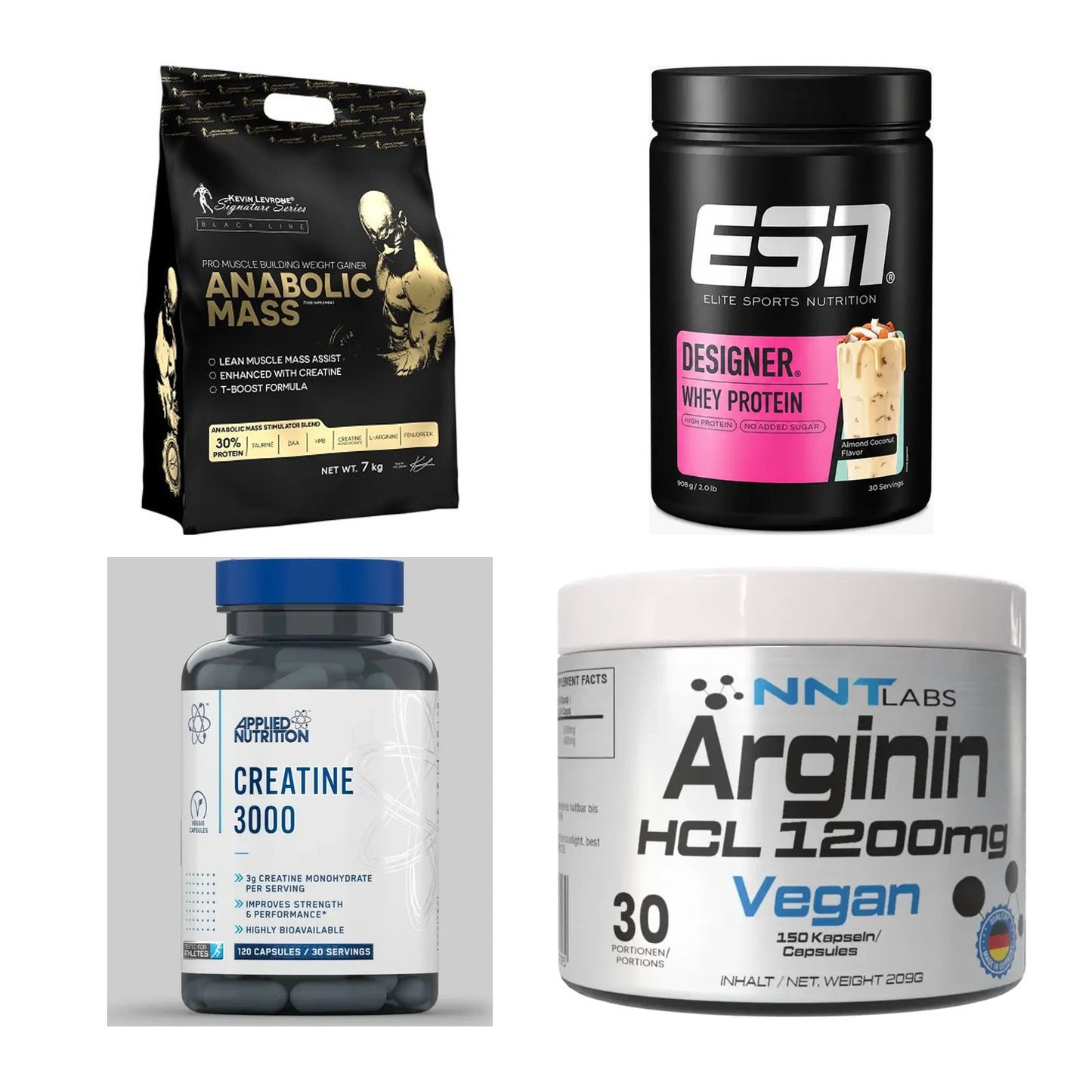 Masseaufbau für Fortgeschrittene: Kevin Levrone Anabolic + 3 weitere – alle enthaltenen Artikel