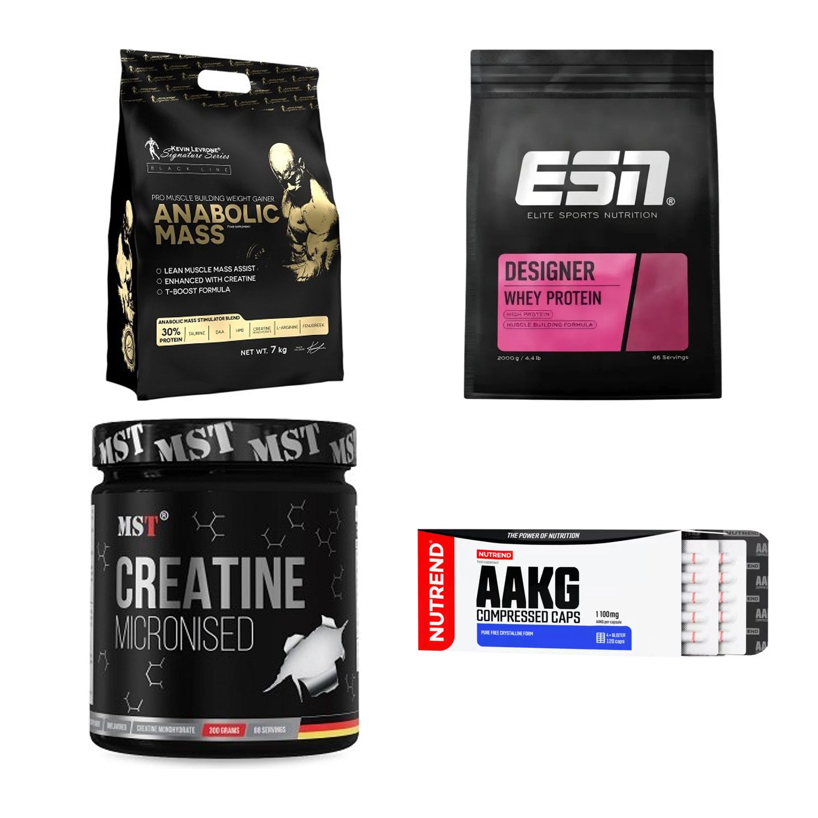 Masseaufbau für Fortgeschrittene: Kevin Levrone Anabolic + 3 weitere – alle enthaltenen Artikel