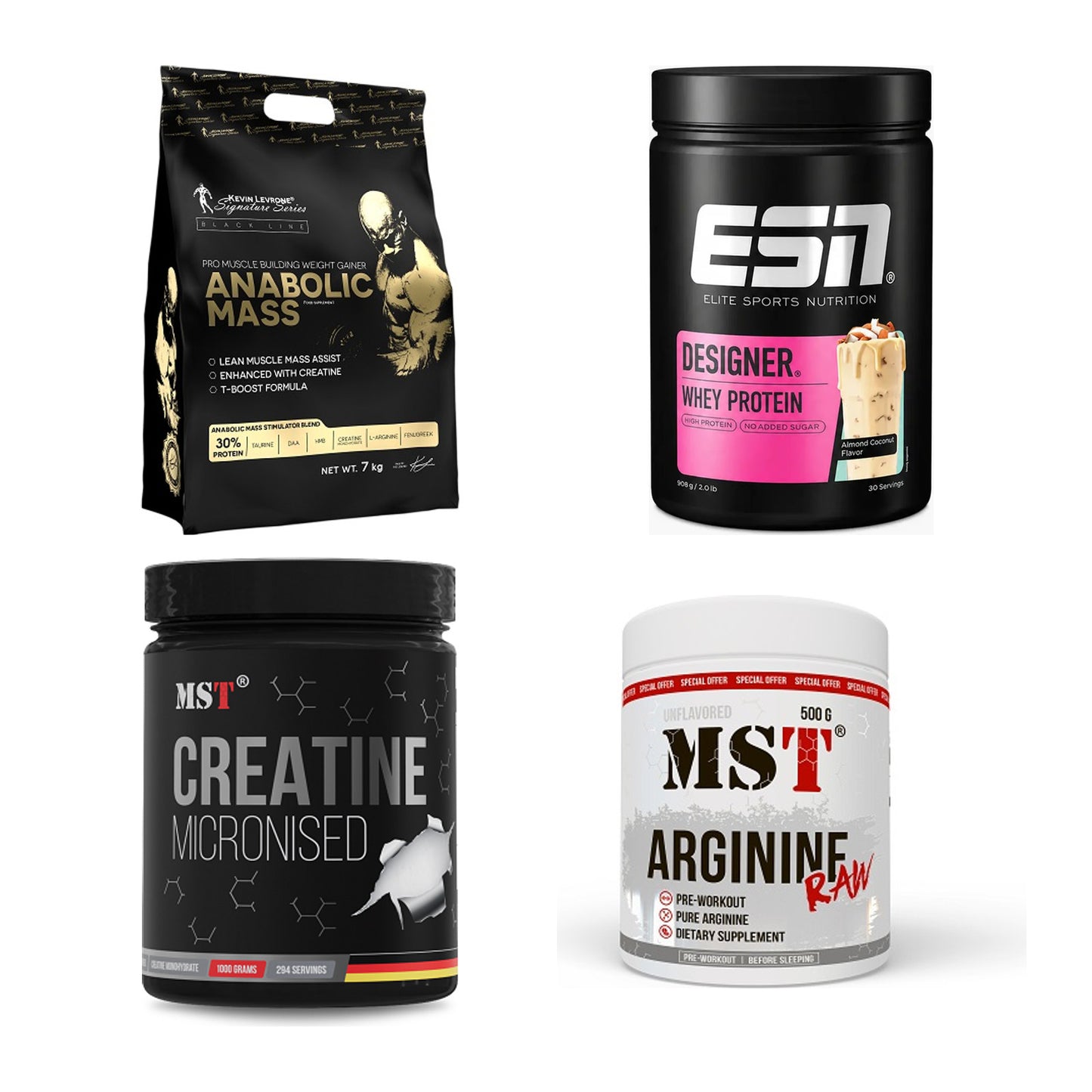 Masseaufbau für Fortgeschrittene: Kevin Levrone Anabolic + 3 weitere – alle enthaltenen Artikel