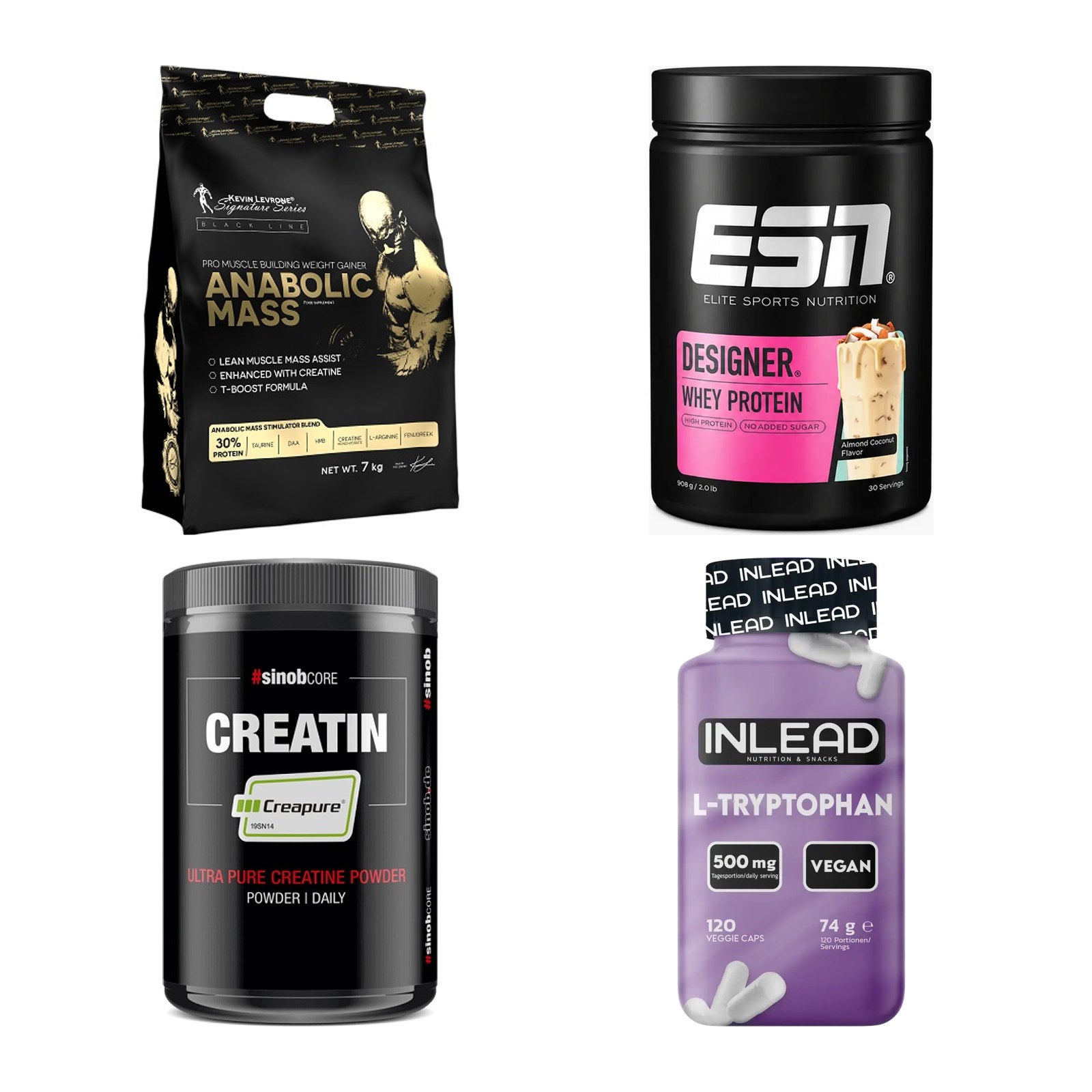 Masseaufbau für Fortgeschrittene: Kevin Levrone Anabolic + 3 weitere – alle enthaltenen Artikel