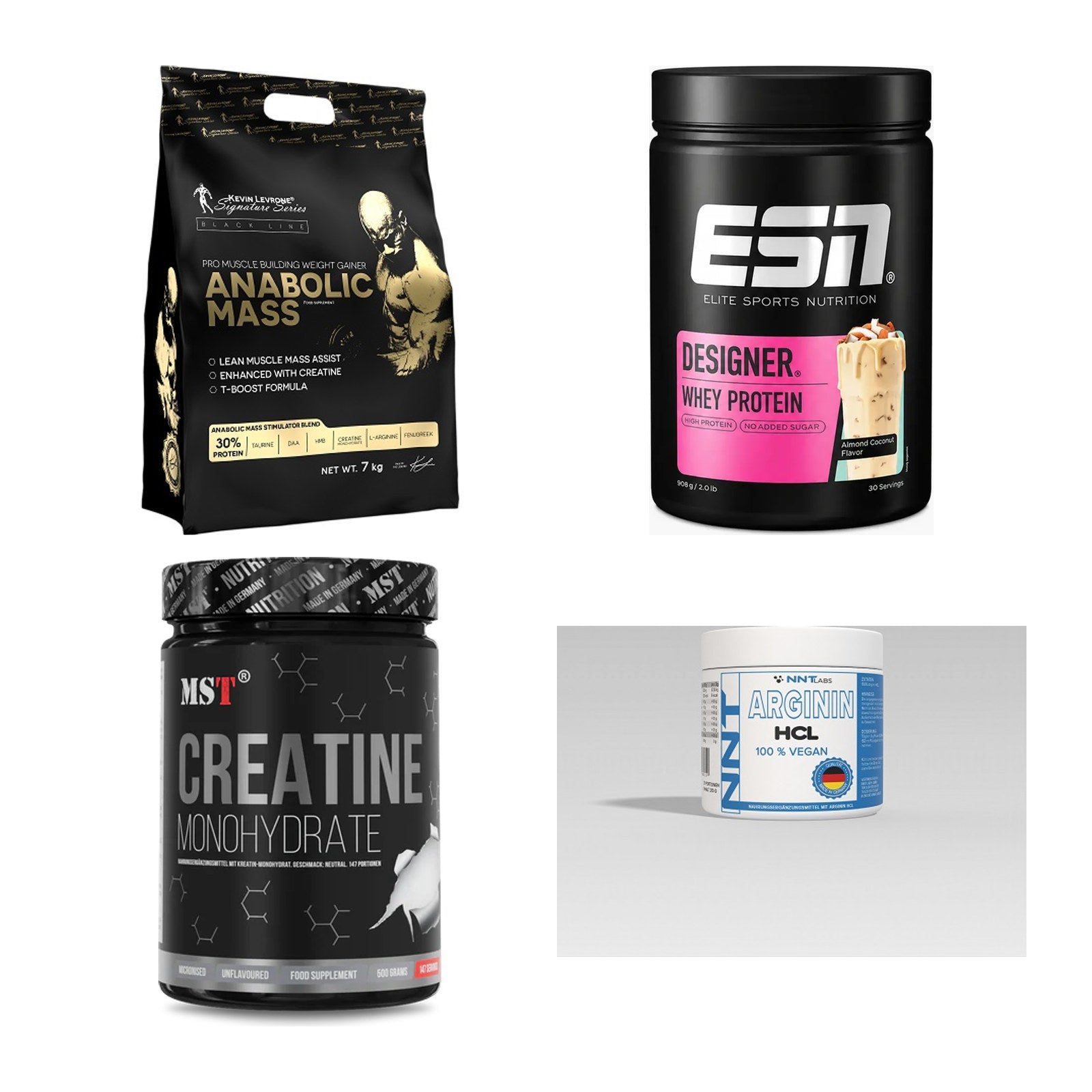 Masseaufbau für Fortgeschrittene: Kevin Levrone Anabolic + 3 weitere – alle enthaltenen Artikel