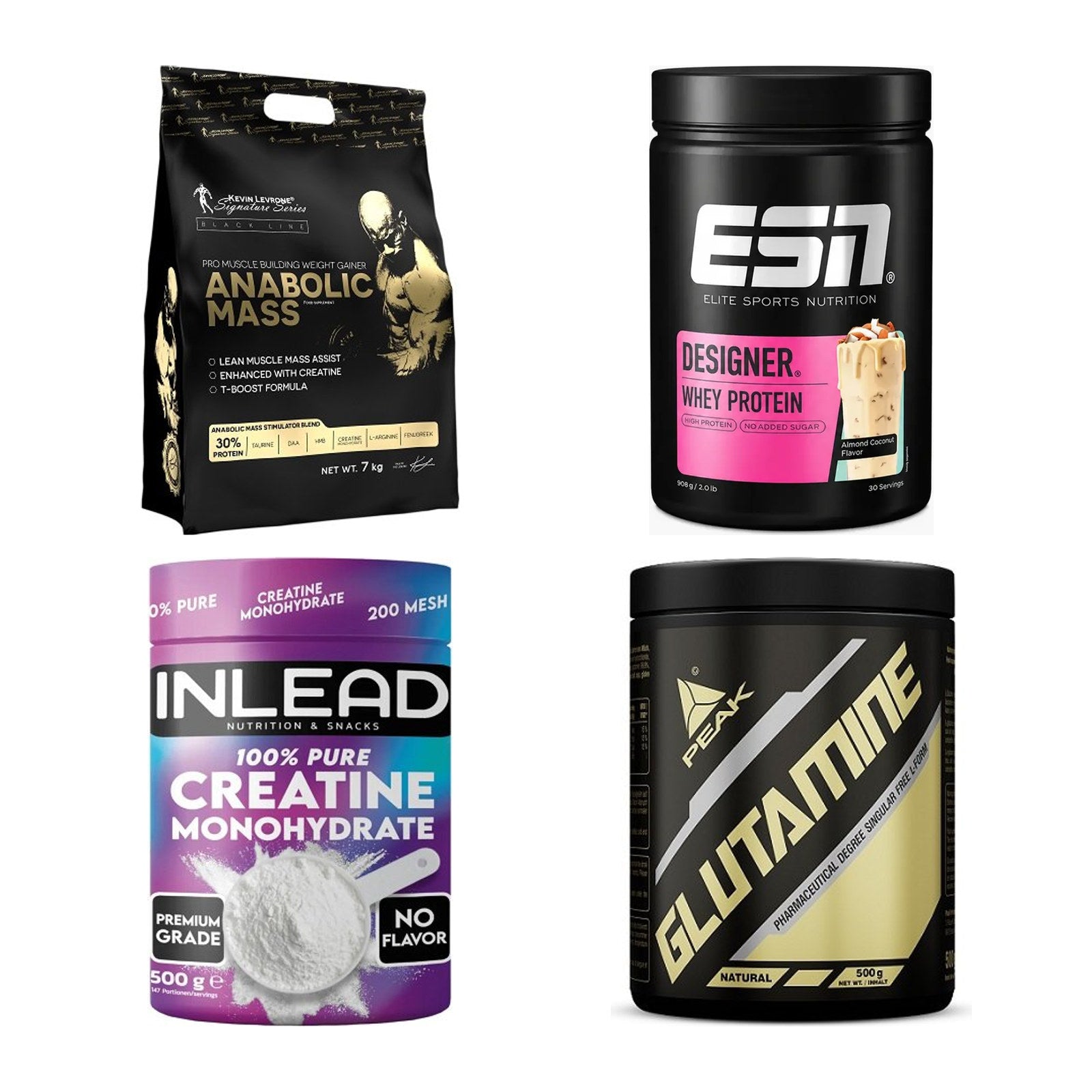 Masseaufbau für Fortgeschrittene: Kevin Levrone Anabolic + 3 weitere – alle enthaltenen Artikel