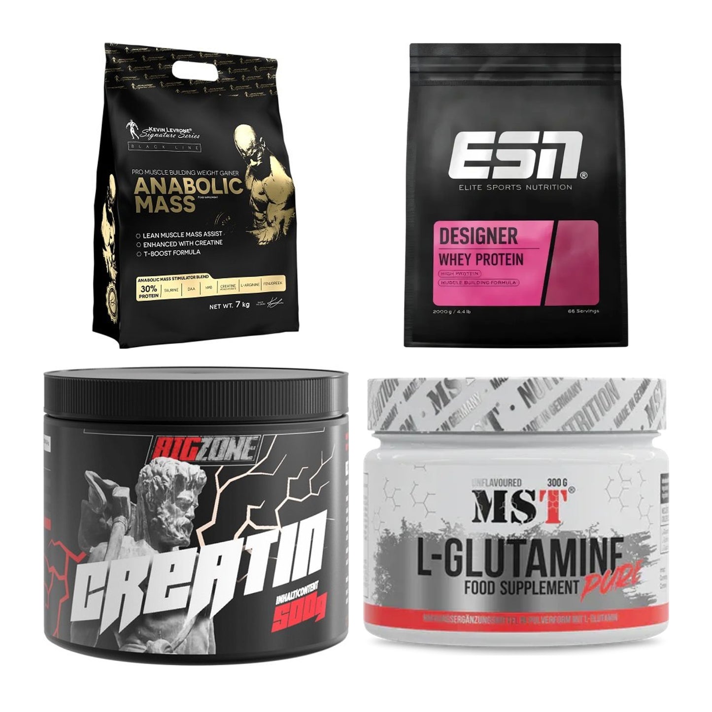 Masseaufbau für Fortgeschrittene: Kevin Levrone Anabolic + 3 weitere – alle enthaltenen Artikel