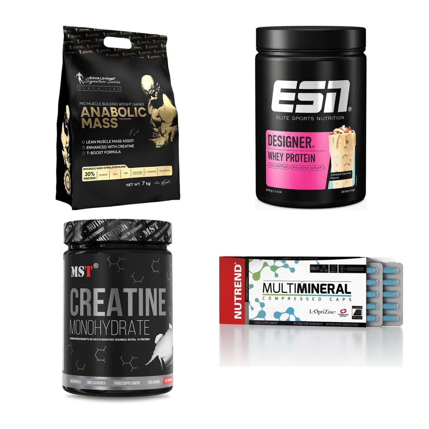 Masseaufbau für Fortgeschrittene: Kevin Levrone Anabolic + 3 weitere – alle enthaltenen Artikel