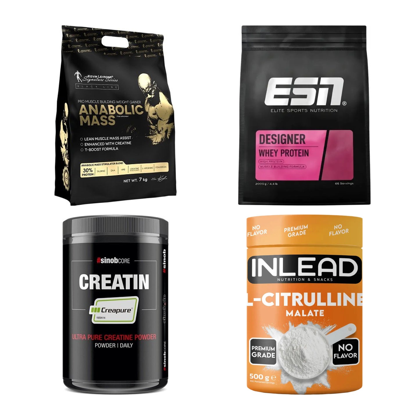 Masseaufbau für Fortgeschrittene: Kevin Levrone Anabolic + 3 weitere – alle enthaltenen Artikel