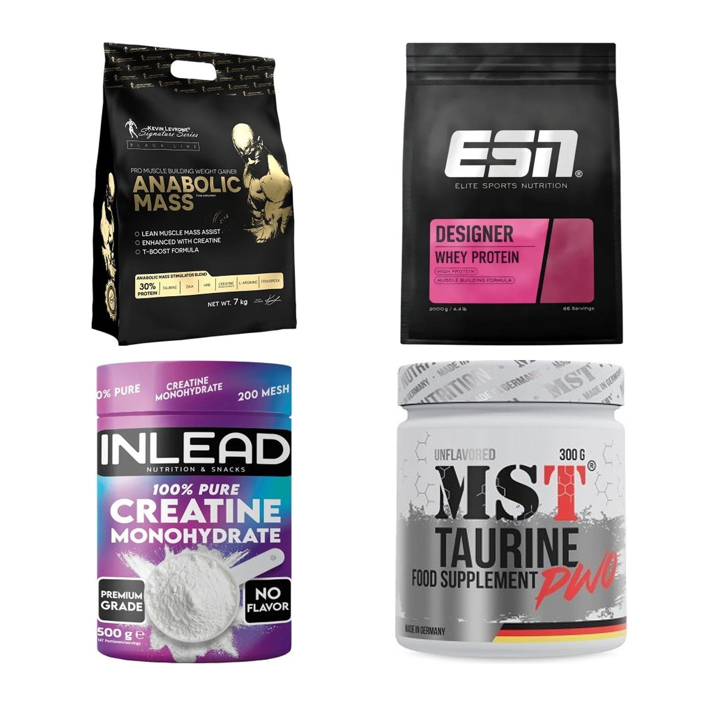 Masseaufbau für Fortgeschrittene: Kevin Levrone Anabolic + 3 weitere – alle enthaltenen Artikel
