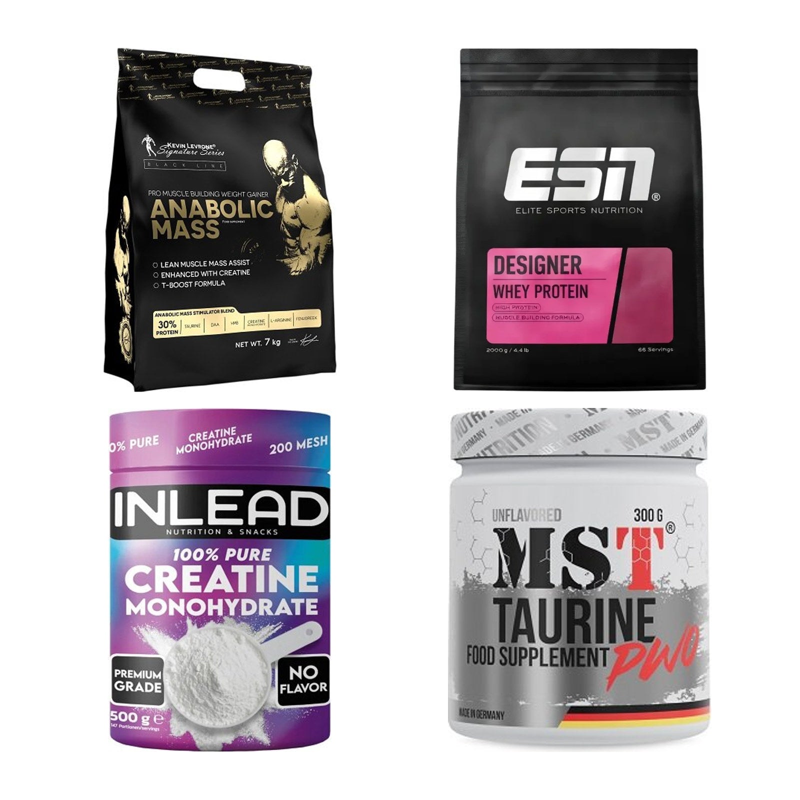 Masseaufbau für Fortgeschrittene: Kevin Levrone Anabolic + 3 weitere – alle enthaltenen Artikel