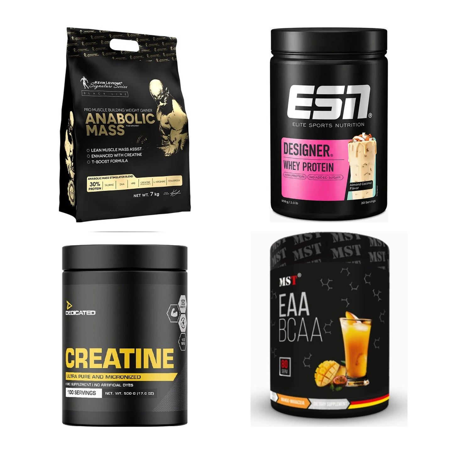 Masseaufbau für Fortgeschrittene: Kevin Levrone Anabolic + 3 weitere – alle enthaltenen Artikel