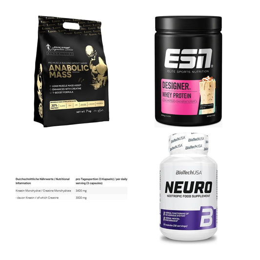 Masseaufbau für Fortgeschrittene: Kevin Levrone Anabolic + 3 weitere – alle enthaltenen Artikel