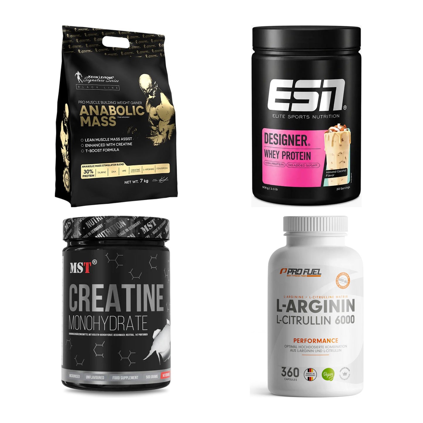 Masseaufbau für Fortgeschrittene: Kevin Levrone Anabolic + 3 weitere – alle enthaltenen Artikel