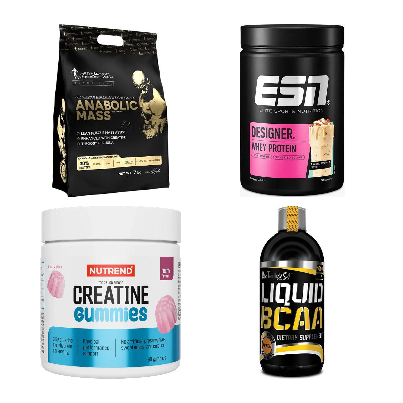 Masseaufbau für Fortgeschrittene: Kevin Levrone Anabolic + 3 weitere – alle enthaltenen Artikel