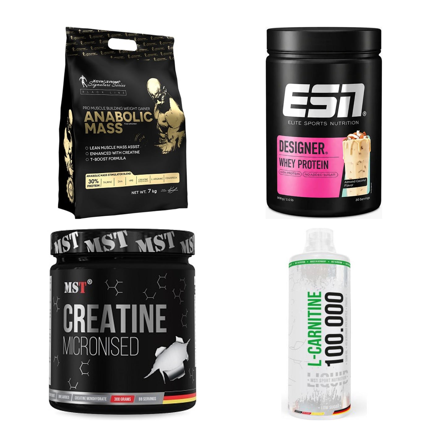 Masseaufbau für Fortgeschrittene: Kevin Levrone Anabolic + 3 weitere – alle enthaltenen Artikel
