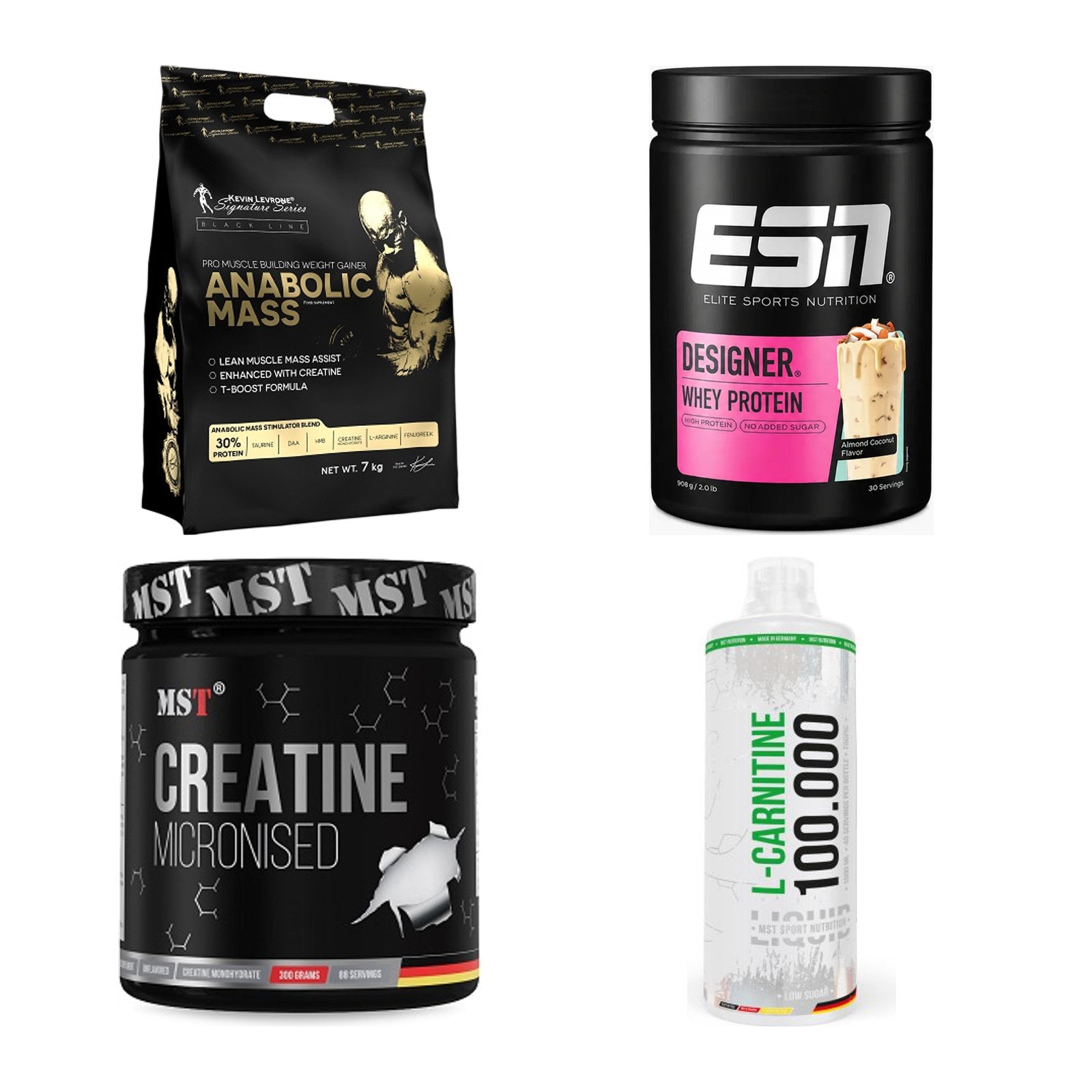 Masseaufbau für Fortgeschrittene: Kevin Levrone Anabolic + 3 weitere – alle enthaltenen Artikel