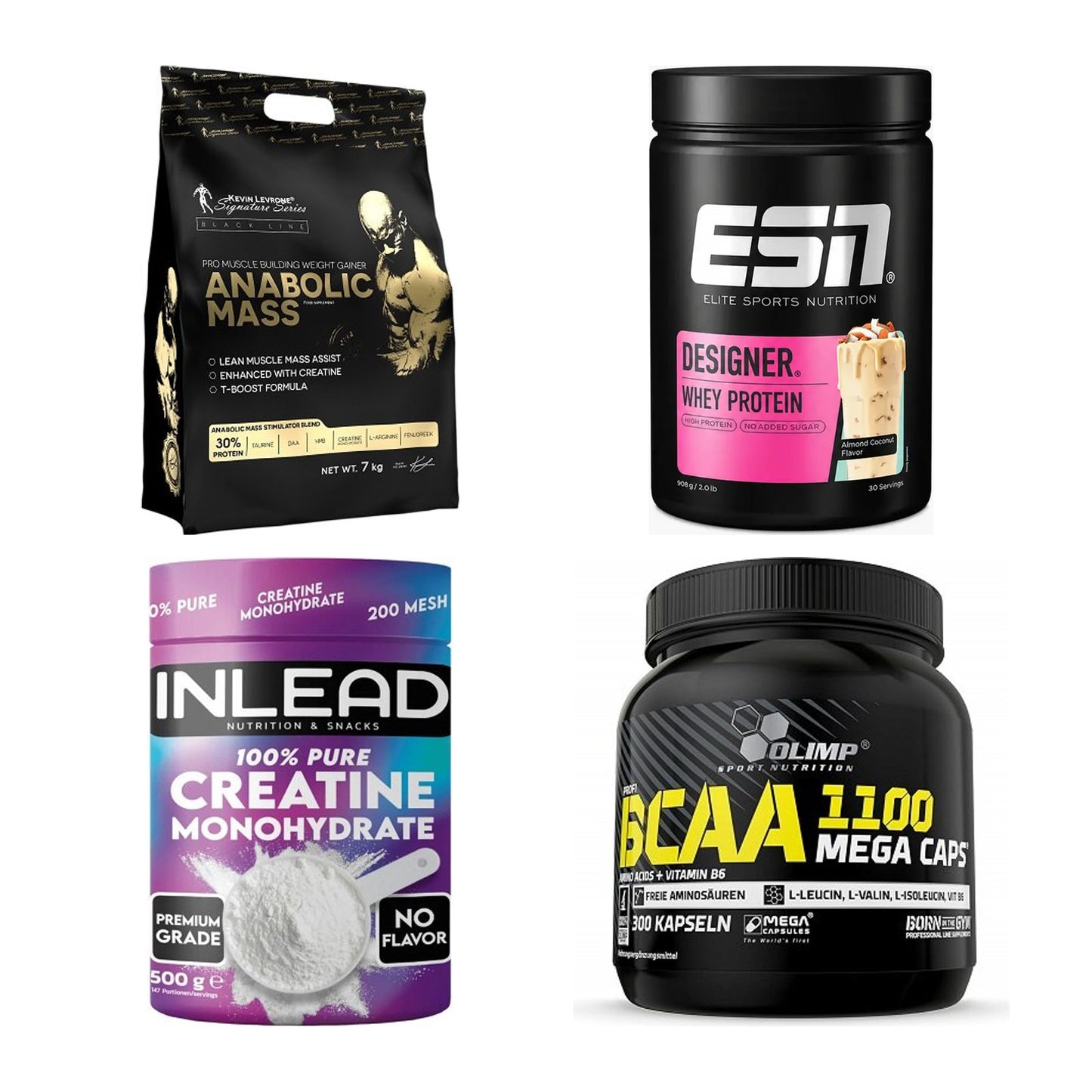 Masseaufbau für Fortgeschrittene: Kevin Levrone Anabolic + 3 weitere – alle enthaltenen Artikel