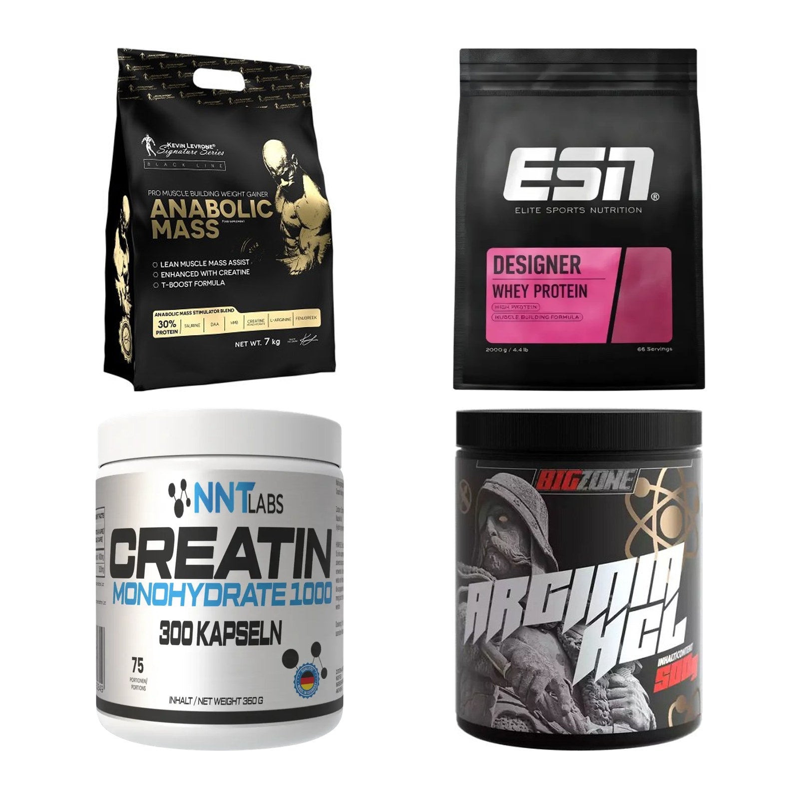 Masseaufbau für Fortgeschrittene: Kevin Levrone Anabolic + 3 weitere – alle enthaltenen Artikel