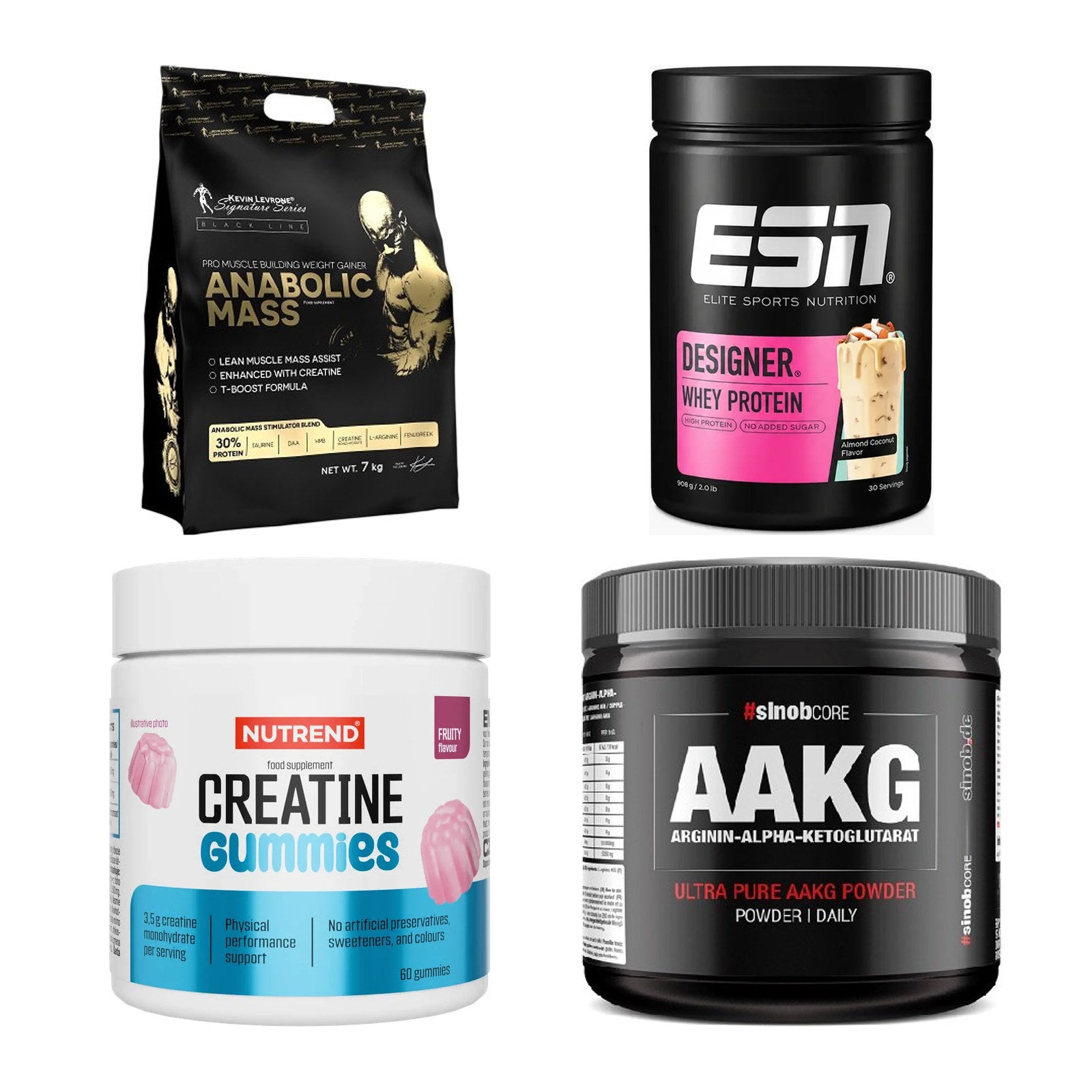Masseaufbau für Fortgeschrittene: Kevin Levrone Anabolic + 3 weitere – alle enthaltenen Artikel