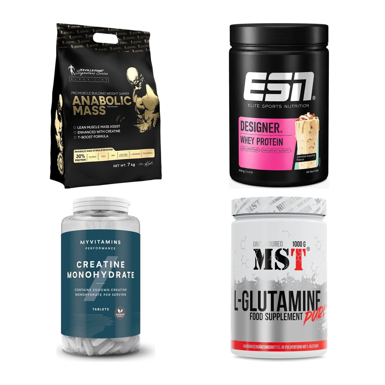 Masseaufbau für Fortgeschrittene: Kevin Levrone Anabolic + 3 weitere – alle enthaltenen Artikel