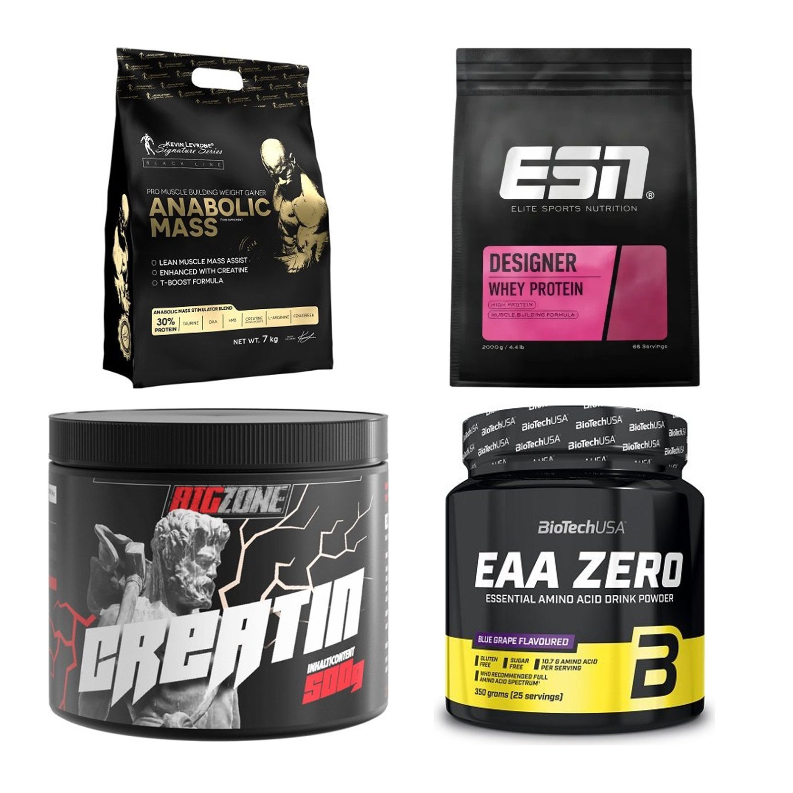 Masseaufbau für Fortgeschrittene: Kevin Levrone Anabolic + 3 weitere – alle enthaltenen Artikel