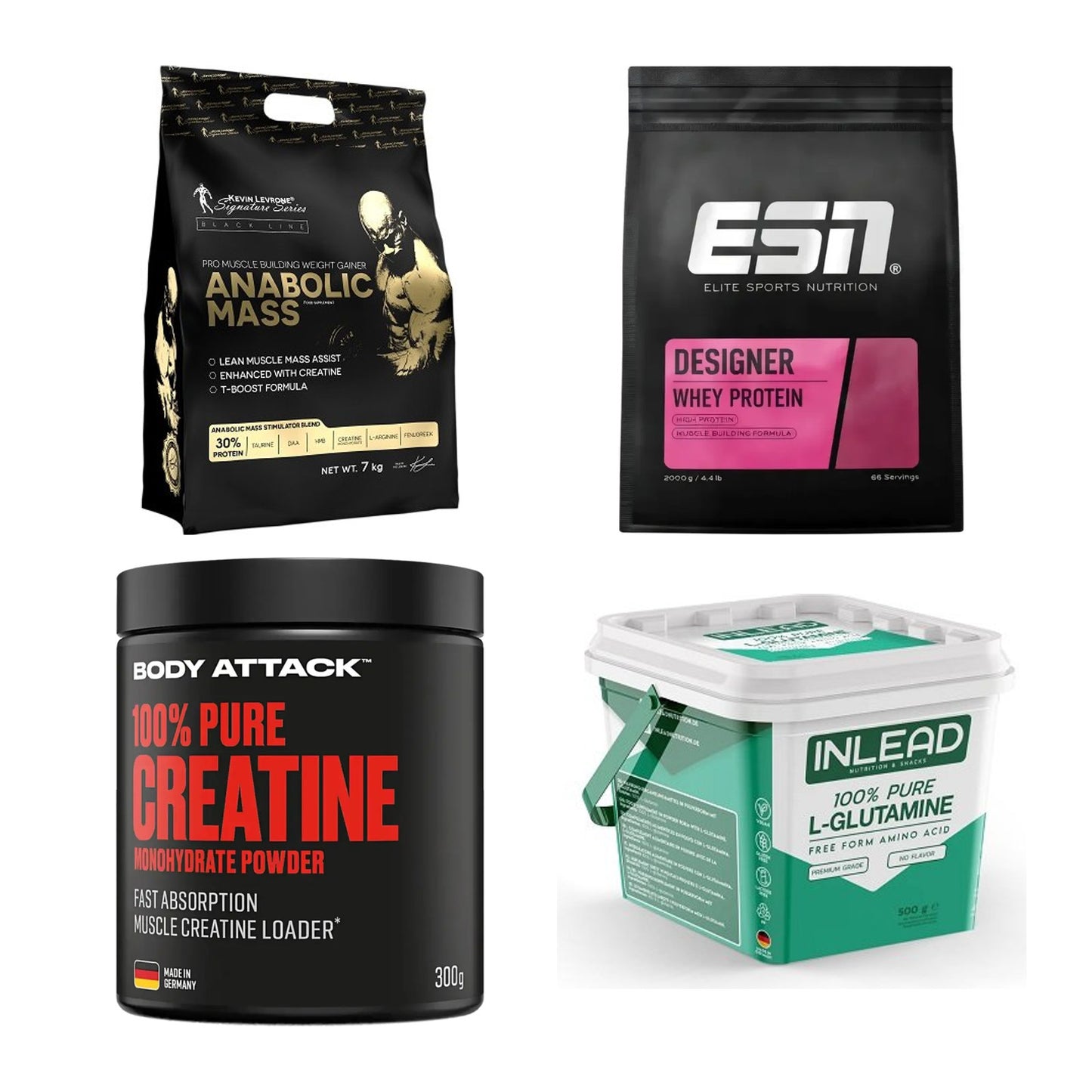 Masseaufbau für Fortgeschrittene: Kevin Levrone Anabolic + 3 weitere – alle enthaltenen Artikel
