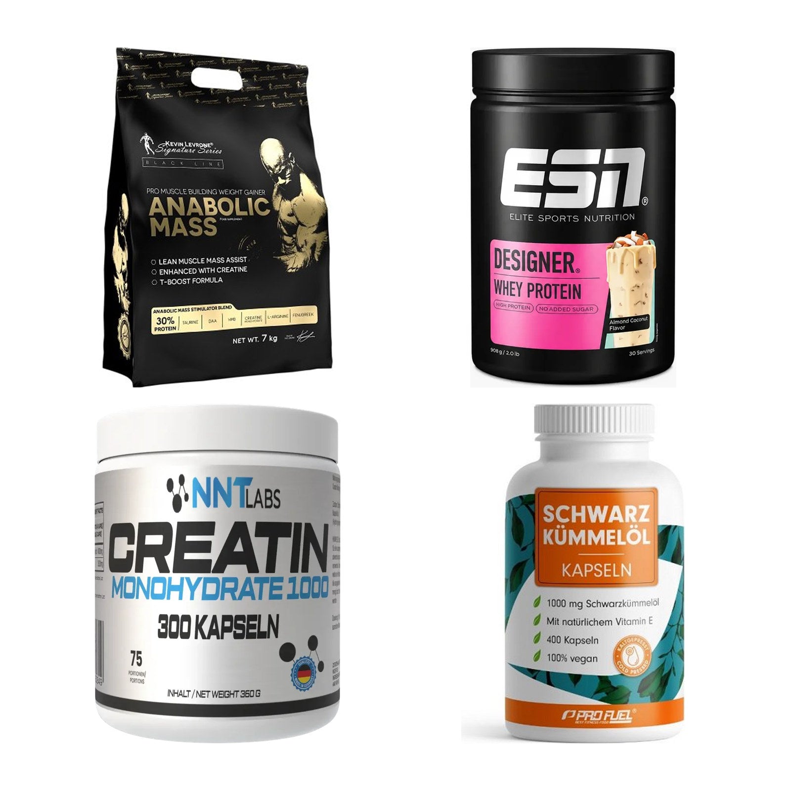 Masseaufbau für Fortgeschrittene: Kevin Levrone Anabolic + 3 weitere – alle enthaltenen Artikel