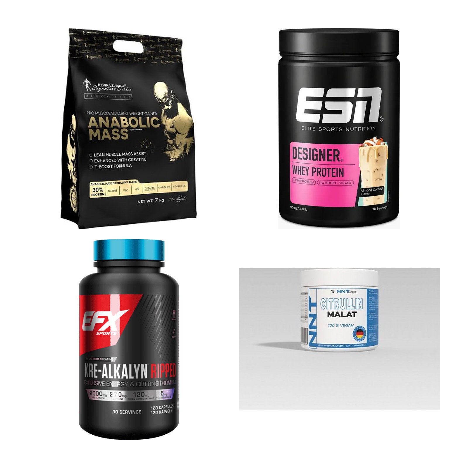 Masseaufbau für Fortgeschrittene: Kevin Levrone Anabolic + 3 weitere – alle enthaltenen Artikel