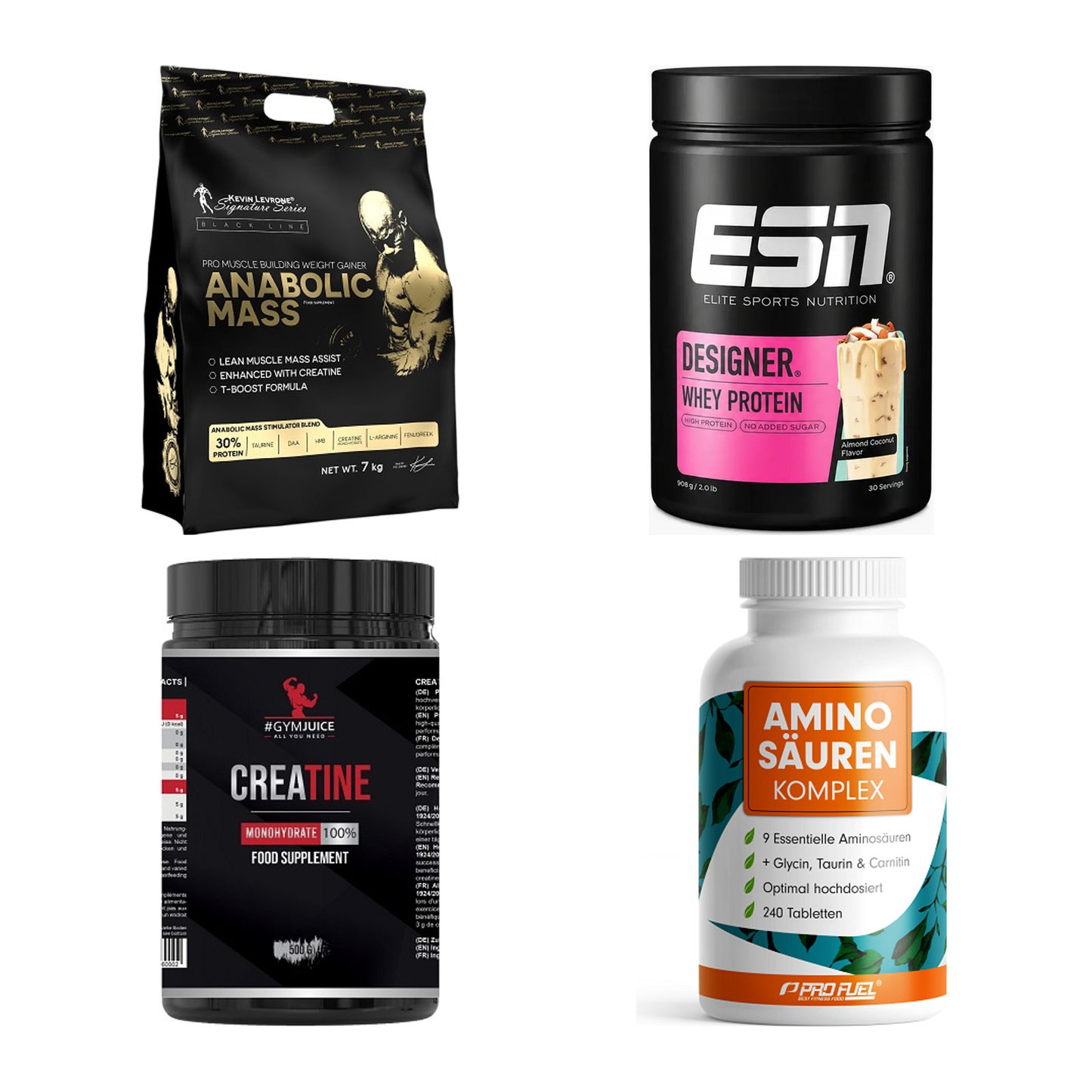 Masseaufbau für Fortgeschrittene: Kevin Levrone Anabolic + 3 weitere – alle enthaltenen Artikel