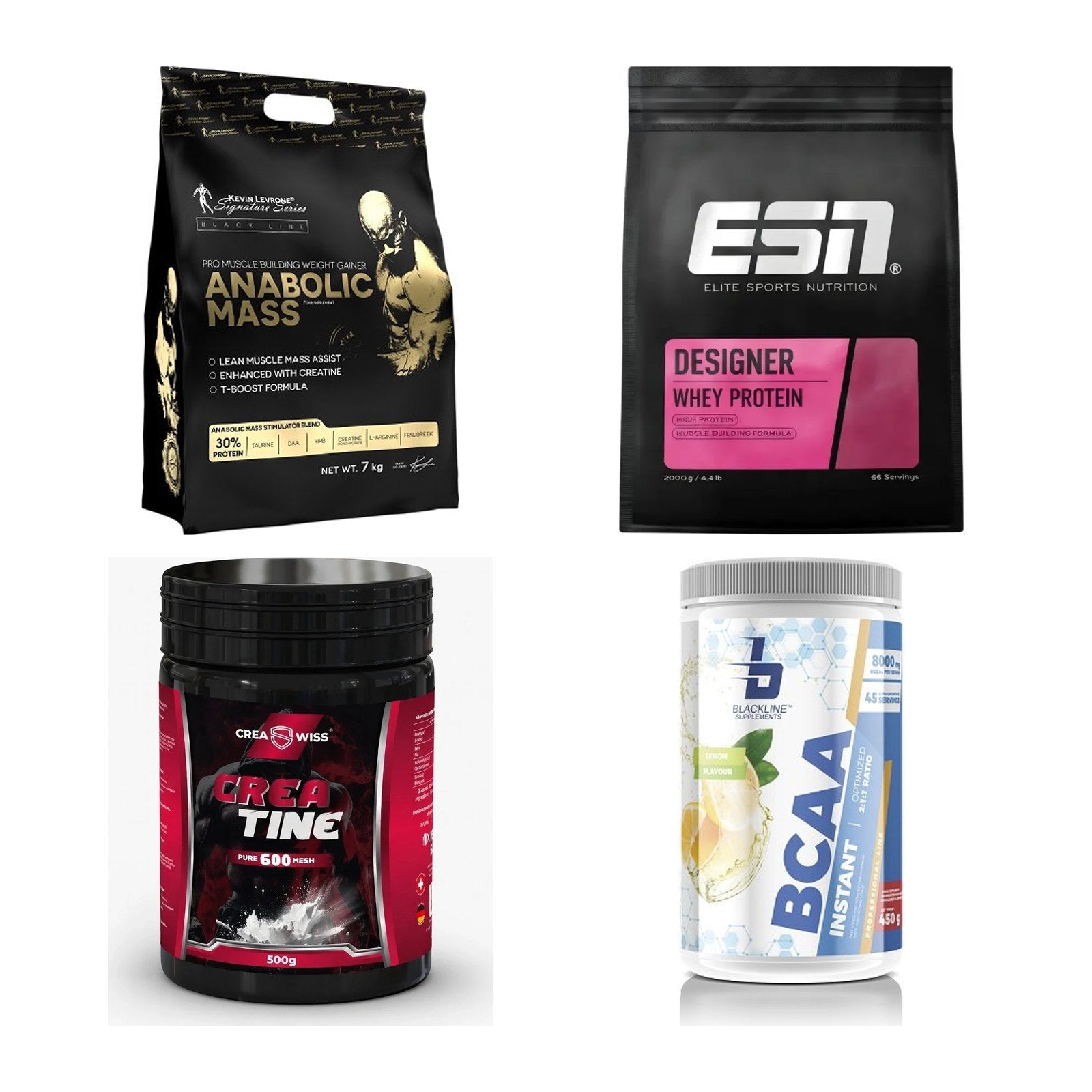 Masseaufbau für Fortgeschrittene: Kevin Levrone Anabolic + 3 weitere – alle enthaltenen Artikel