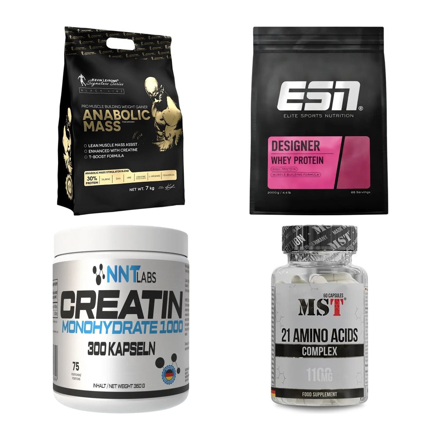 Masseaufbau für Fortgeschrittene: Kevin Levrone Anabolic + 3 weitere – alle enthaltenen Artikel