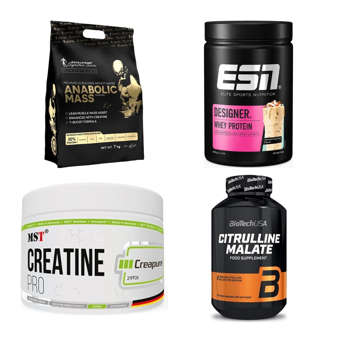 Masseaufbau für Fortgeschrittene: Kevin Levrone Anabolic + 3 weitere – alle enthaltenen Artikel