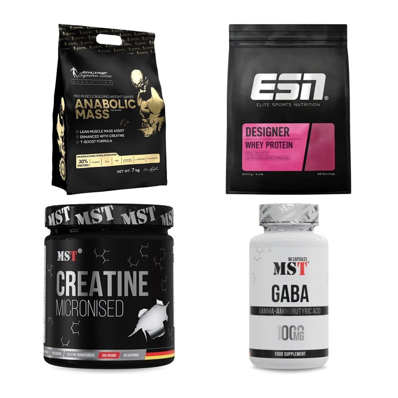 Masseaufbau für Fortgeschrittene: Kevin Levrone Anabolic + 3 weitere – alle enthaltenen Artikel
