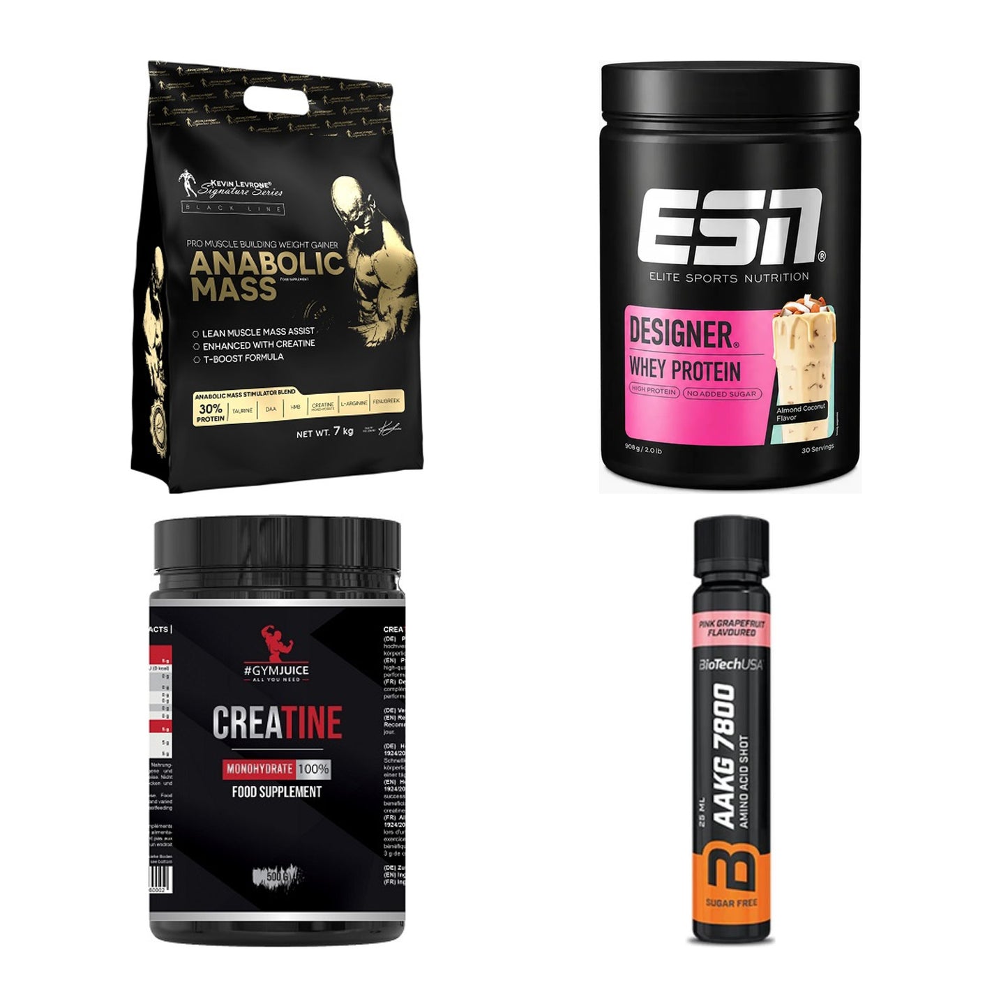 Masseaufbau für Fortgeschrittene: Kevin Levrone Anabolic + 3 weitere – alle enthaltenen Artikel