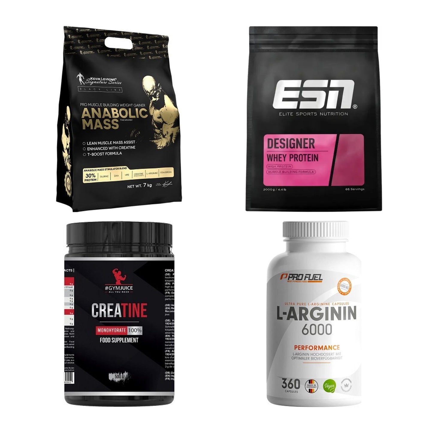 Masseaufbau für Fortgeschrittene: Kevin Levrone Anabolic + 3 weitere – alle enthaltenen Artikel