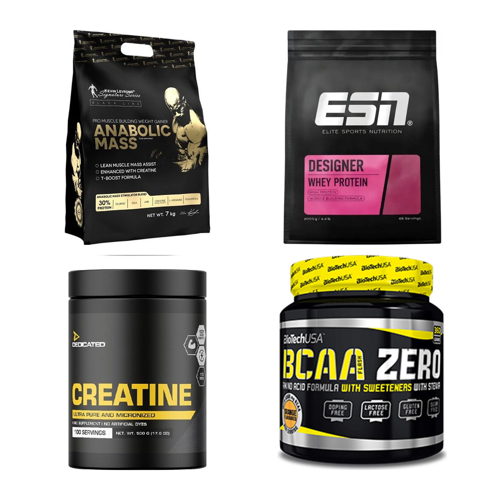 Masseaufbau für Fortgeschrittene: Kevin Levrone Anabolic + 3 weitere – alle enthaltenen Artikel