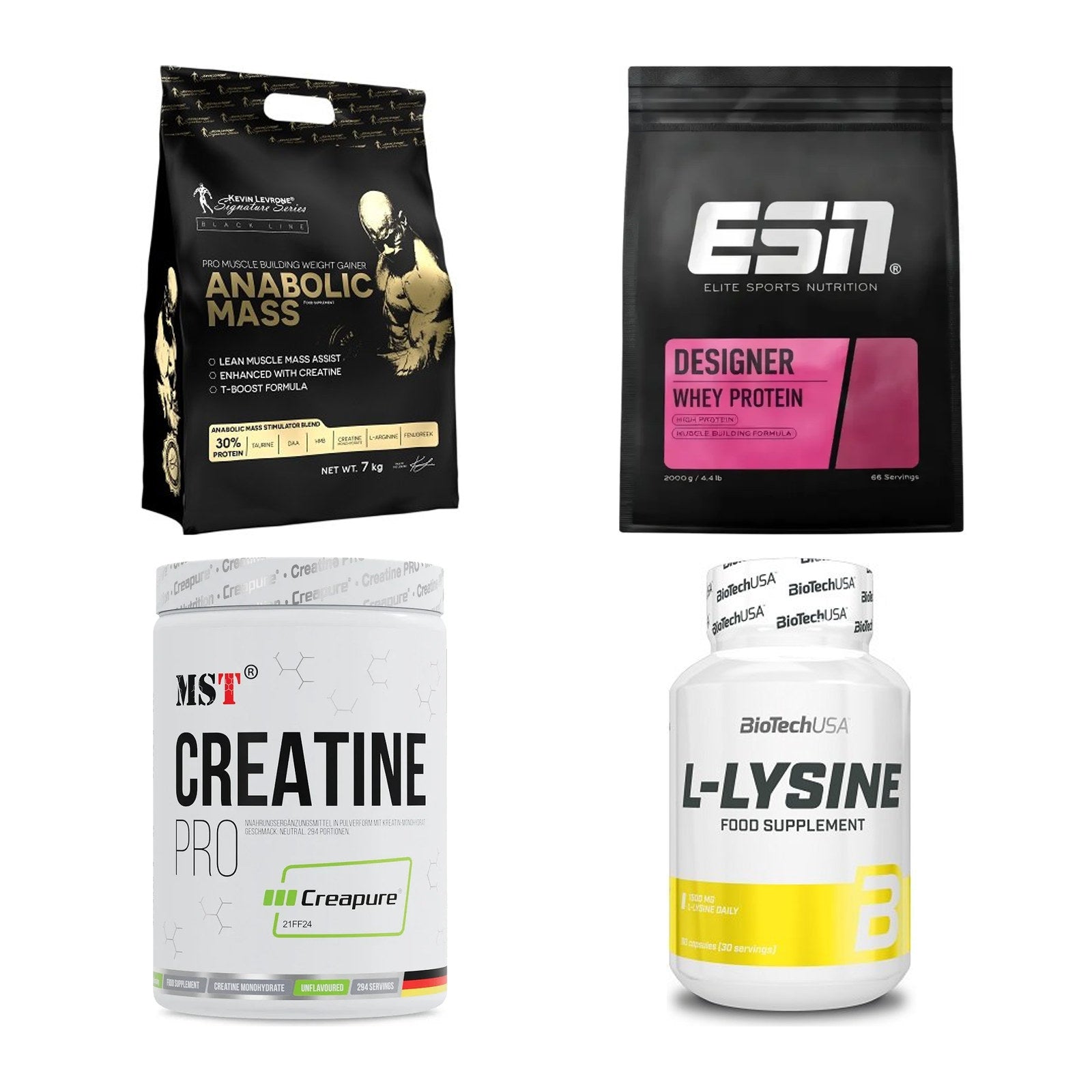 Masseaufbau für Fortgeschrittene: Kevin Levrone Anabolic + 3 weitere – alle enthaltenen Artikel