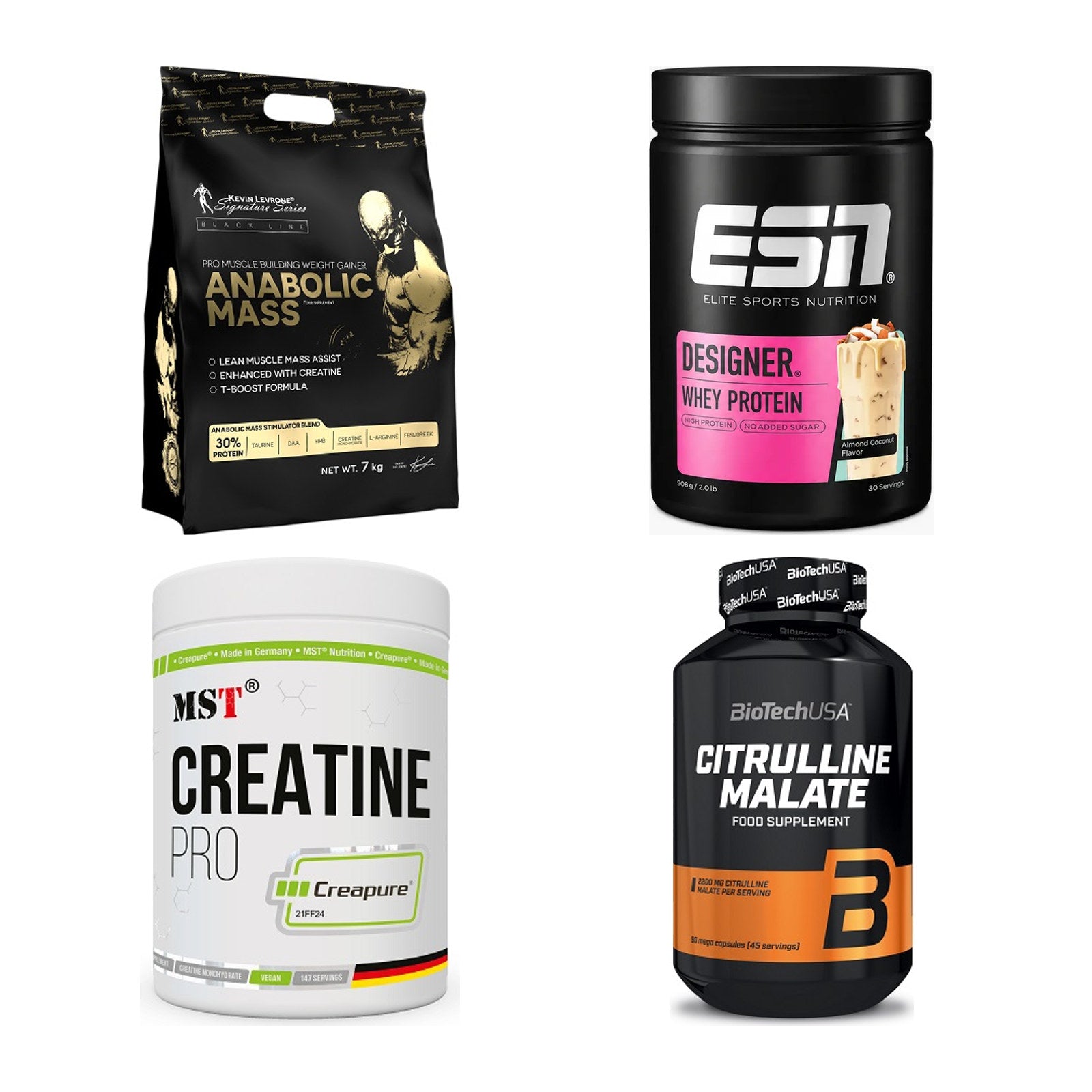 Masseaufbau für Fortgeschrittene: Kevin Levrone Anabolic + 3 weitere – alle enthaltenen Artikel