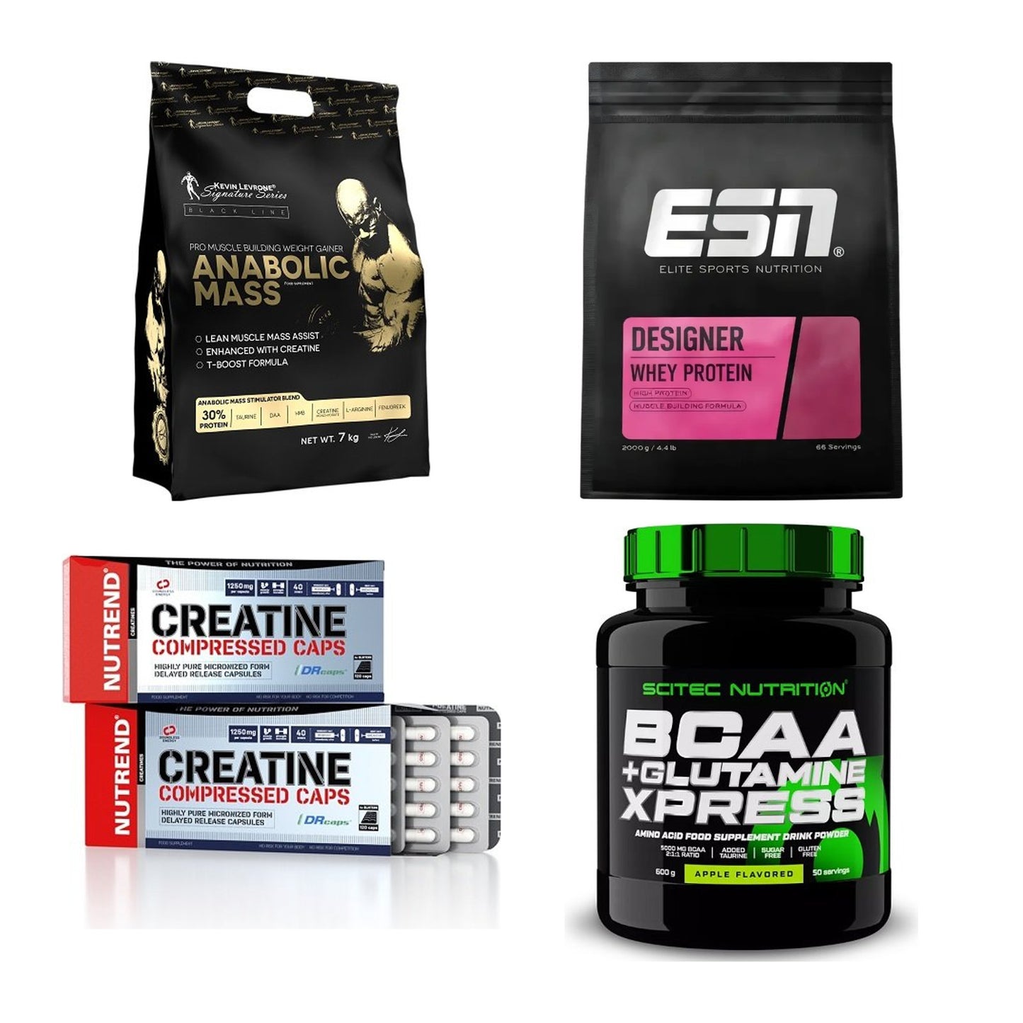Masseaufbau für Fortgeschrittene: Kevin Levrone Anabolic + 3 weitere – alle enthaltenen Artikel