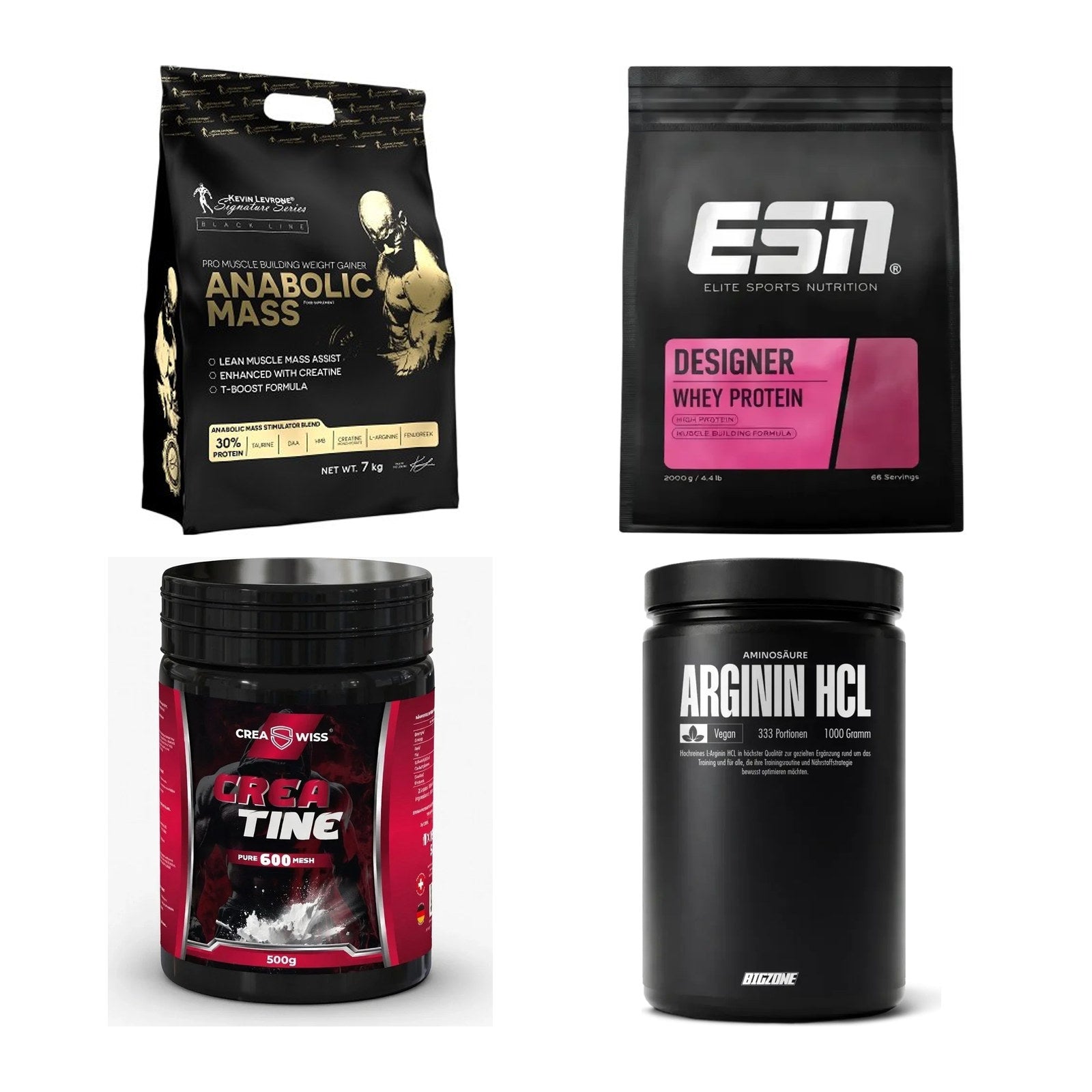 Masseaufbau für Fortgeschrittene: Kevin Levrone Anabolic + 3 weitere – alle enthaltenen Artikel