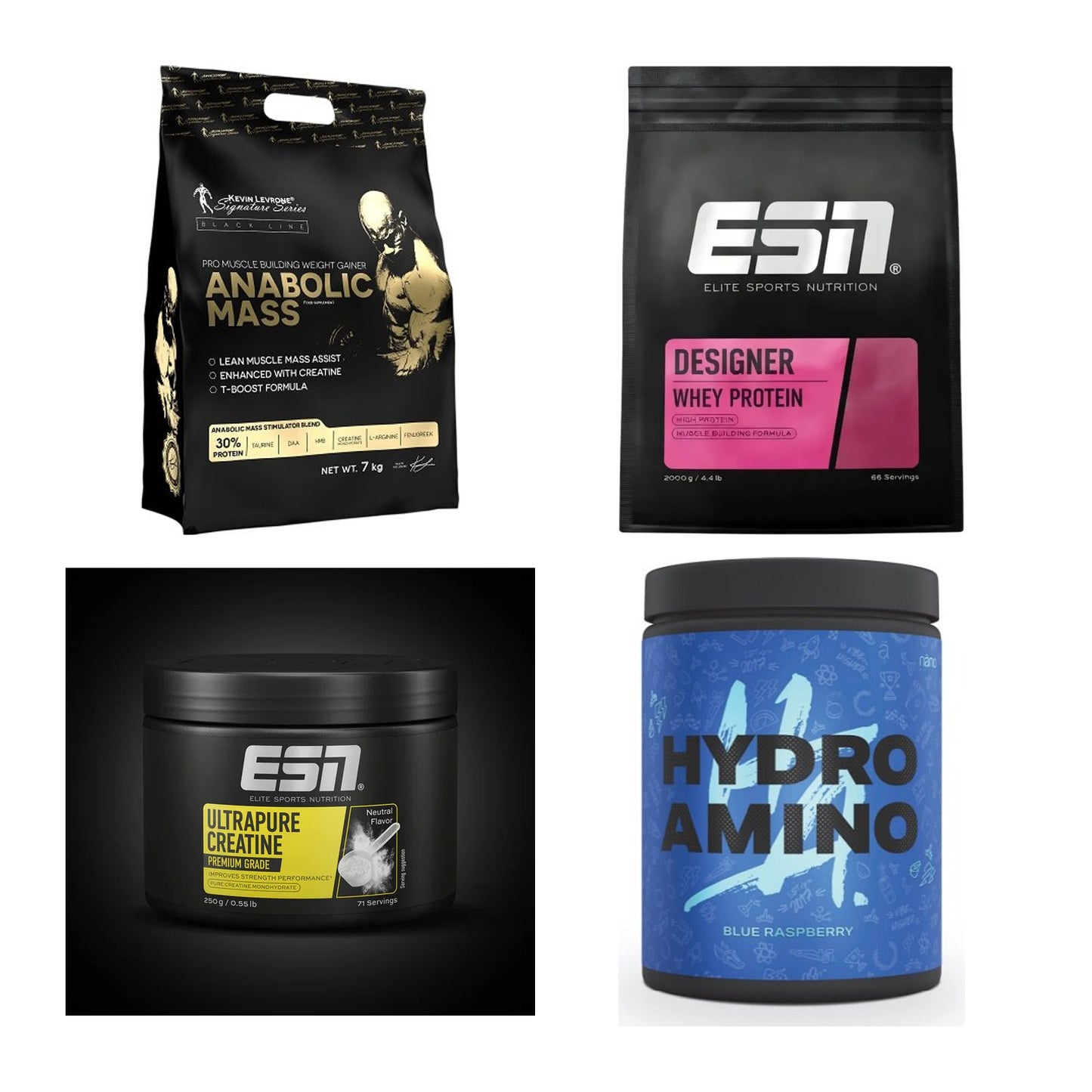 Masseaufbau für Fortgeschrittene: Kevin Levrone Anabolic + 3 weitere – alle enthaltenen Artikel