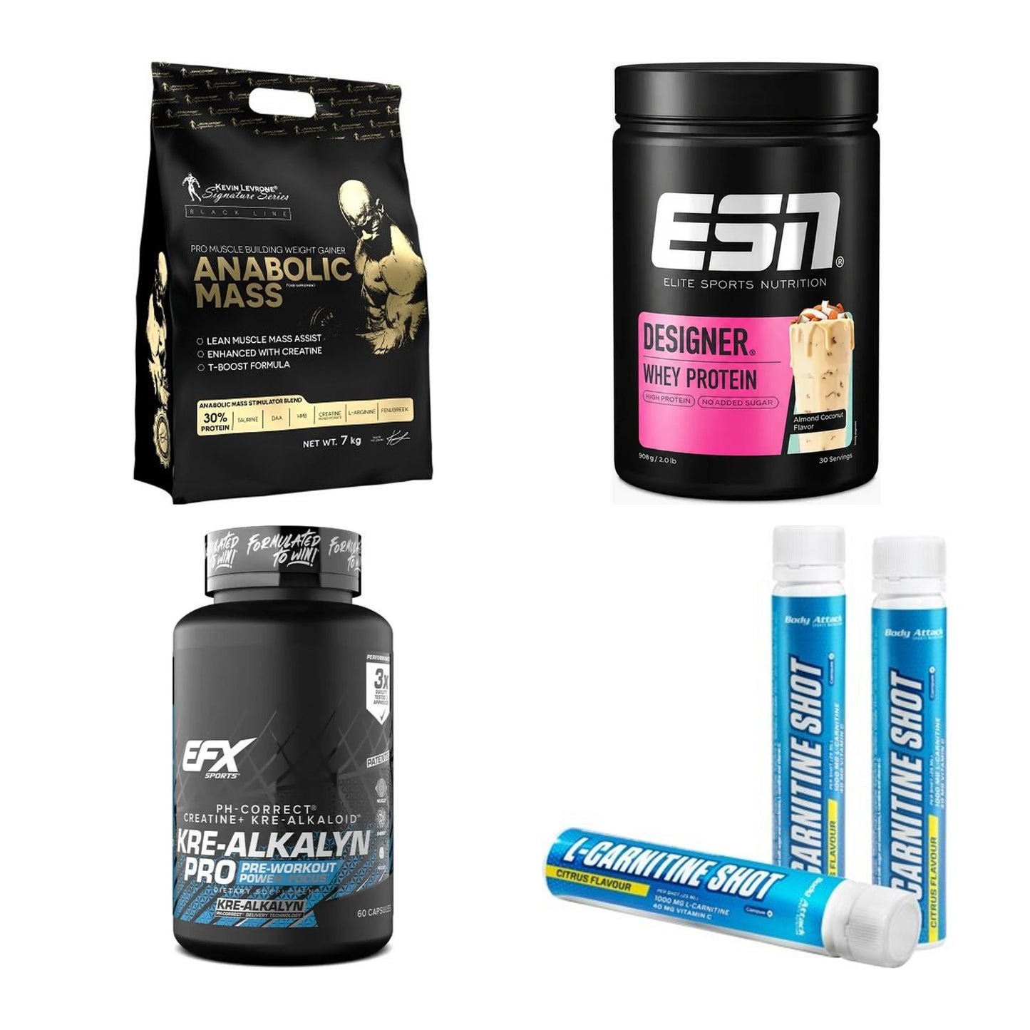 Masseaufbau für Fortgeschrittene: Kevin Levrone Anabolic + 3 weitere – alle enthaltenen Artikel