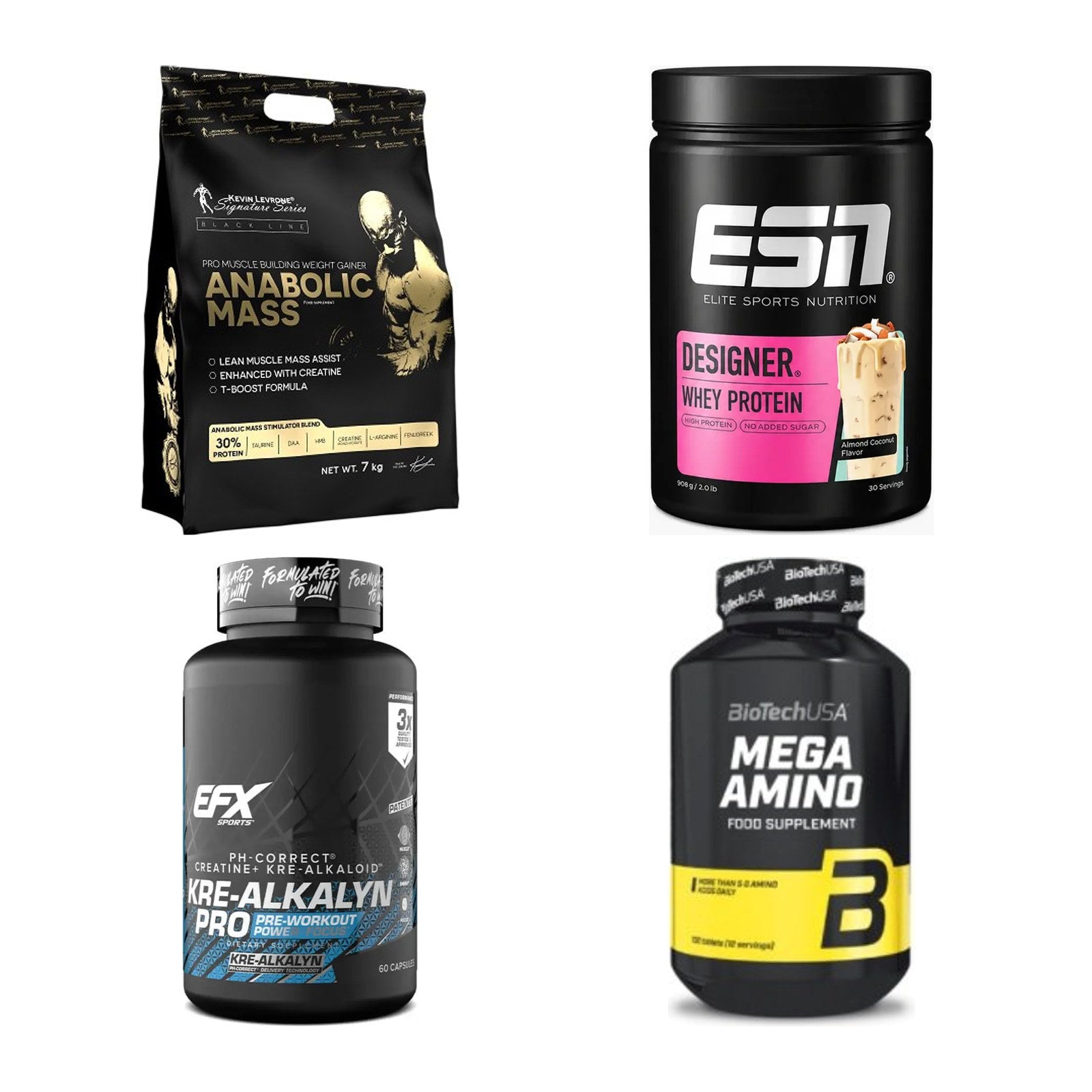 Masseaufbau für Fortgeschrittene: Kevin Levrone Anabolic + 3 weitere – alle enthaltenen Artikel