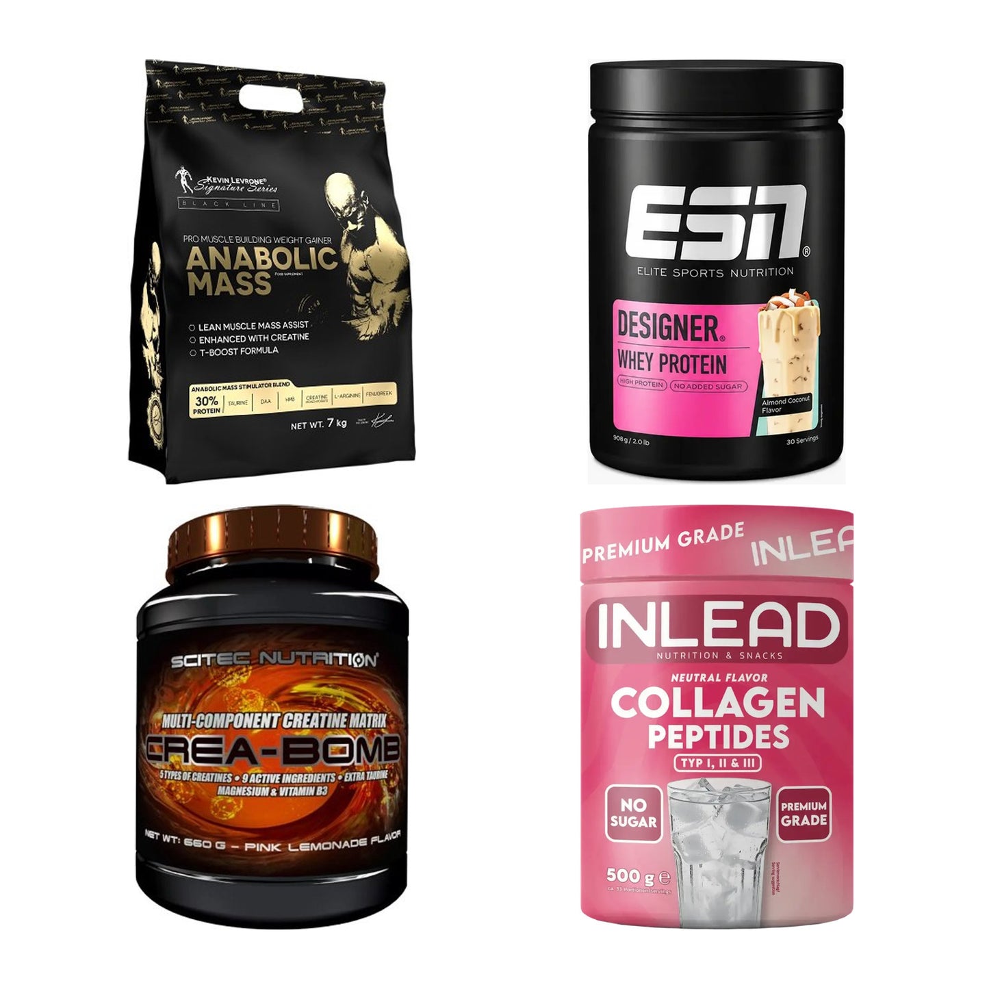 Masseaufbau für Fortgeschrittene: Kevin Levrone Anabolic + 3 weitere – alle enthaltenen Artikel