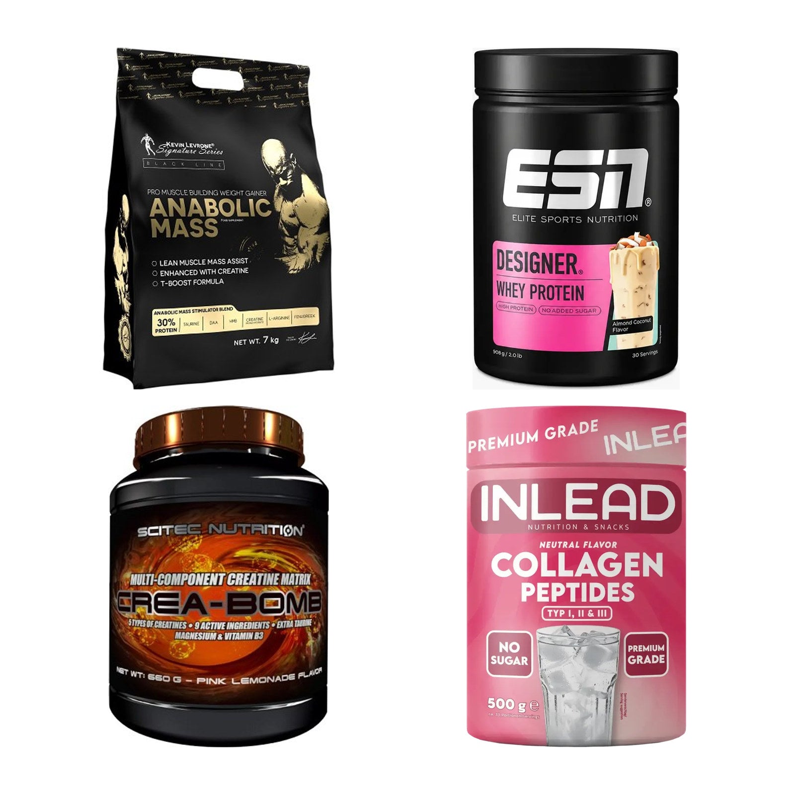Masseaufbau für Fortgeschrittene: Kevin Levrone Anabolic + 3 weitere – alle enthaltenen Artikel
