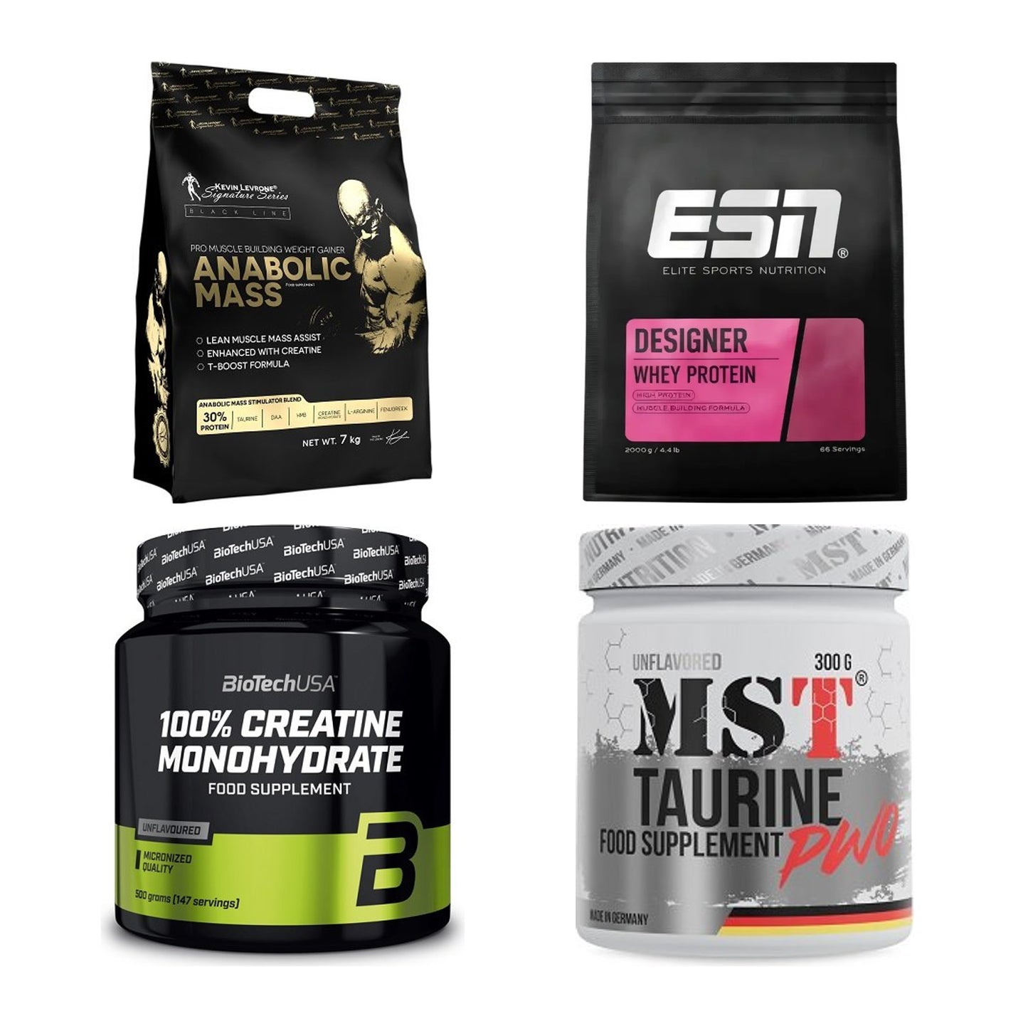 Masseaufbau für Fortgeschrittene: Kevin Levrone Anabolic + 3 weitere – alle enthaltenen Artikel