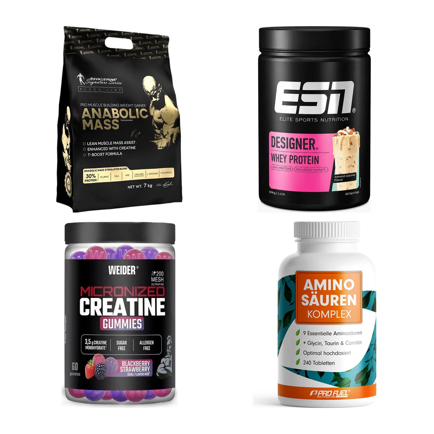 Masseaufbau für Fortgeschrittene: Kevin Levrone Anabolic + 3 weitere – alle enthaltenen Artikel