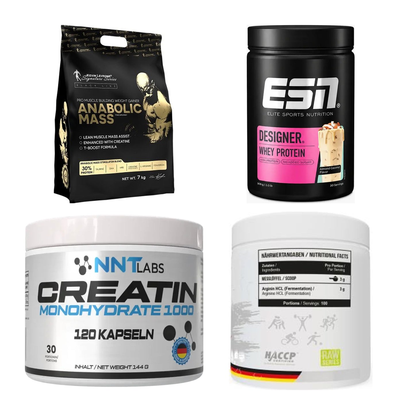 Masseaufbau für Fortgeschrittene: Kevin Levrone Anabolic + 3 weitere – alle enthaltenen Artikel