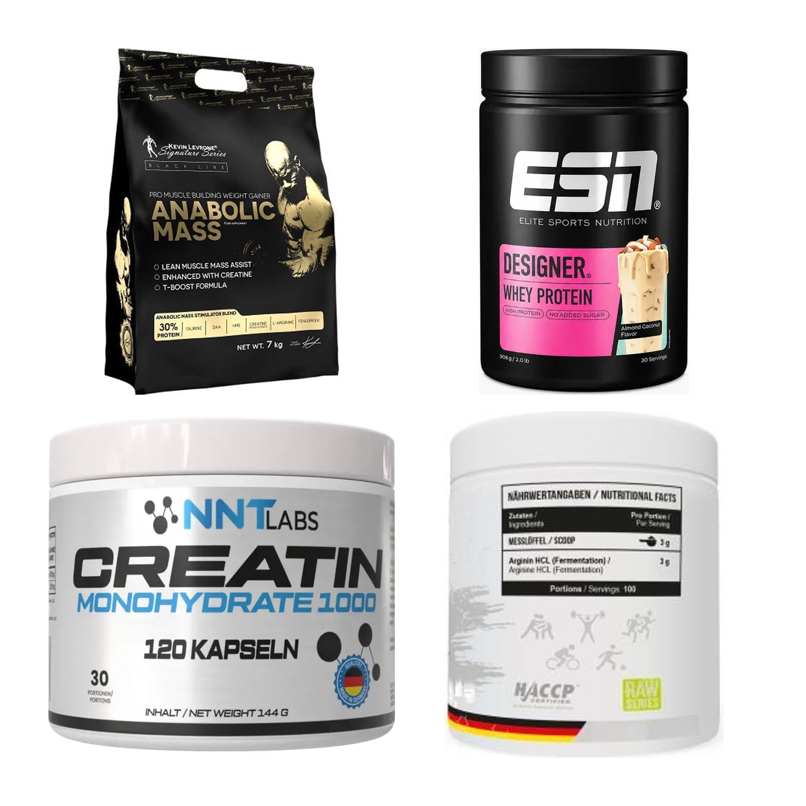 Masseaufbau für Fortgeschrittene: Kevin Levrone Anabolic + 3 weitere – alle enthaltenen Artikel