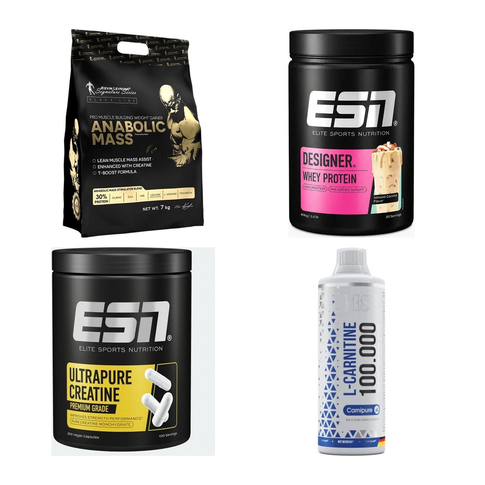 Masseaufbau für Fortgeschrittene: Kevin Levrone Anabolic + 3 weitere – alle enthaltenen Artikel