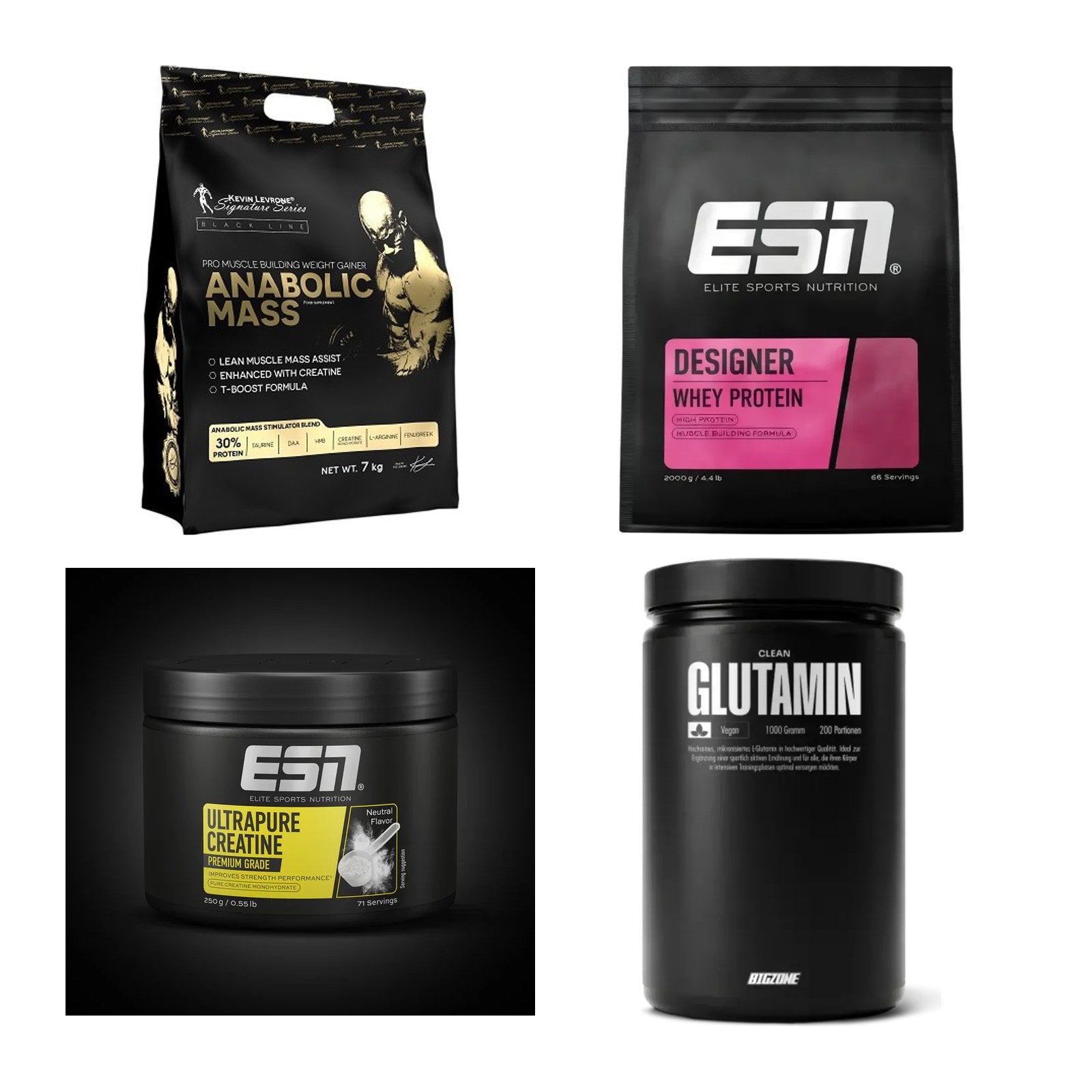 Masseaufbau für Fortgeschrittene: Kevin Levrone Anabolic + 3 weitere – alle enthaltenen Artikel